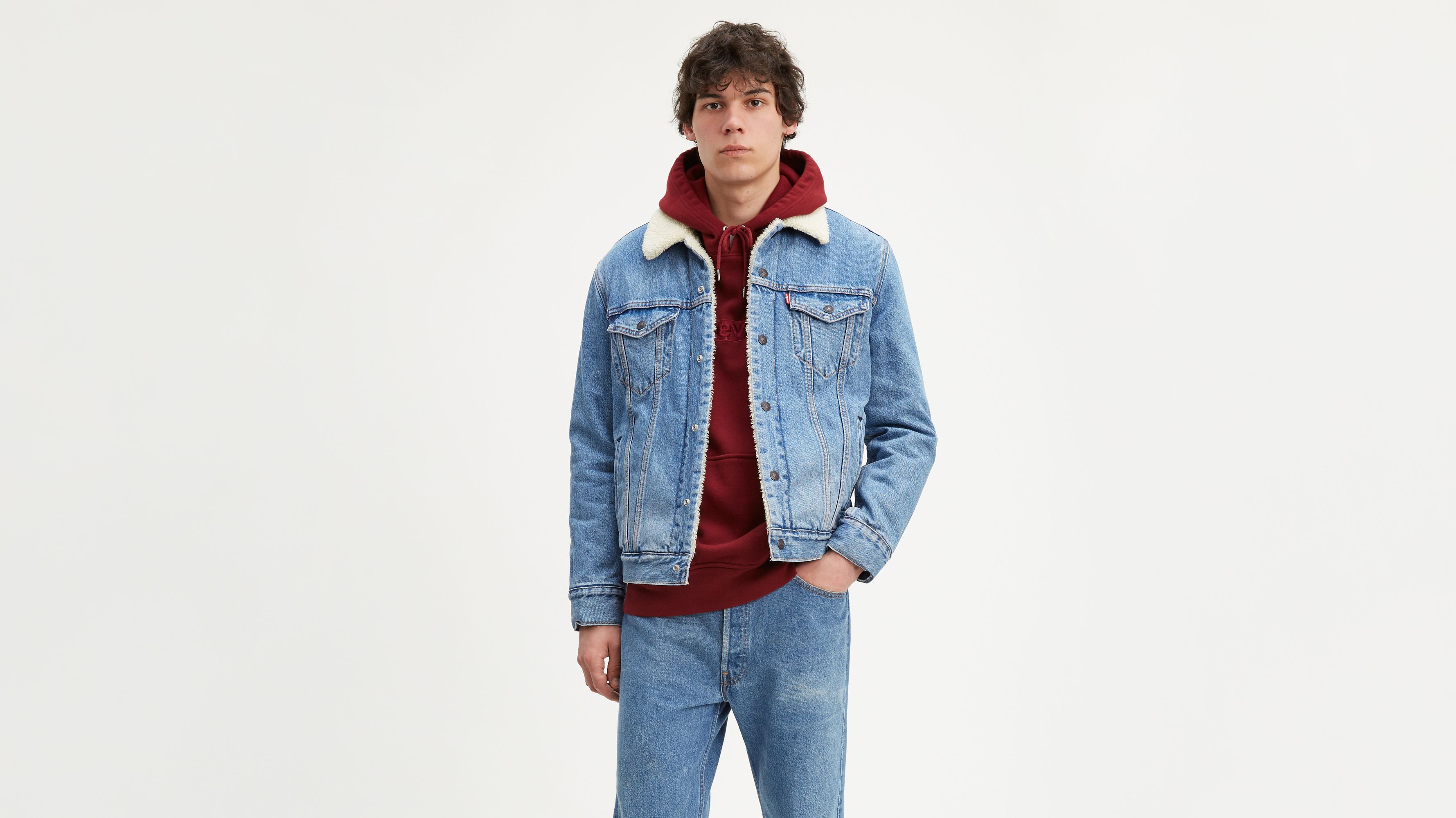 Levi's® Sherpa Trucker Jacket With Jacquard™ By Google - Medium