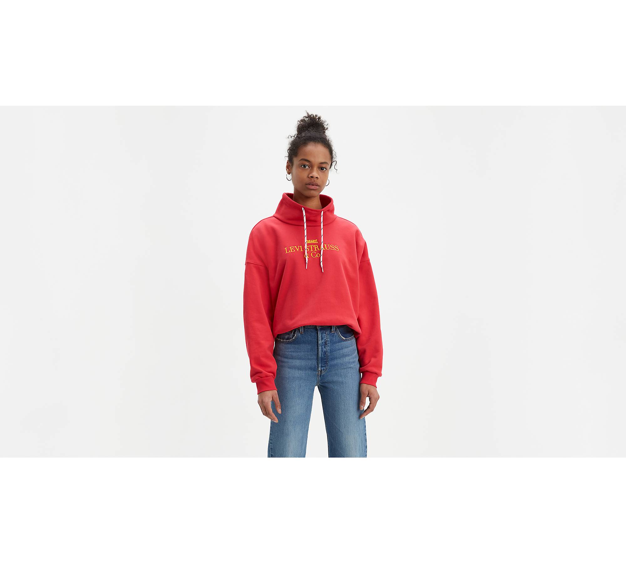 Sadie Funnel Neck Sweatshirt - Red | Levi's® US