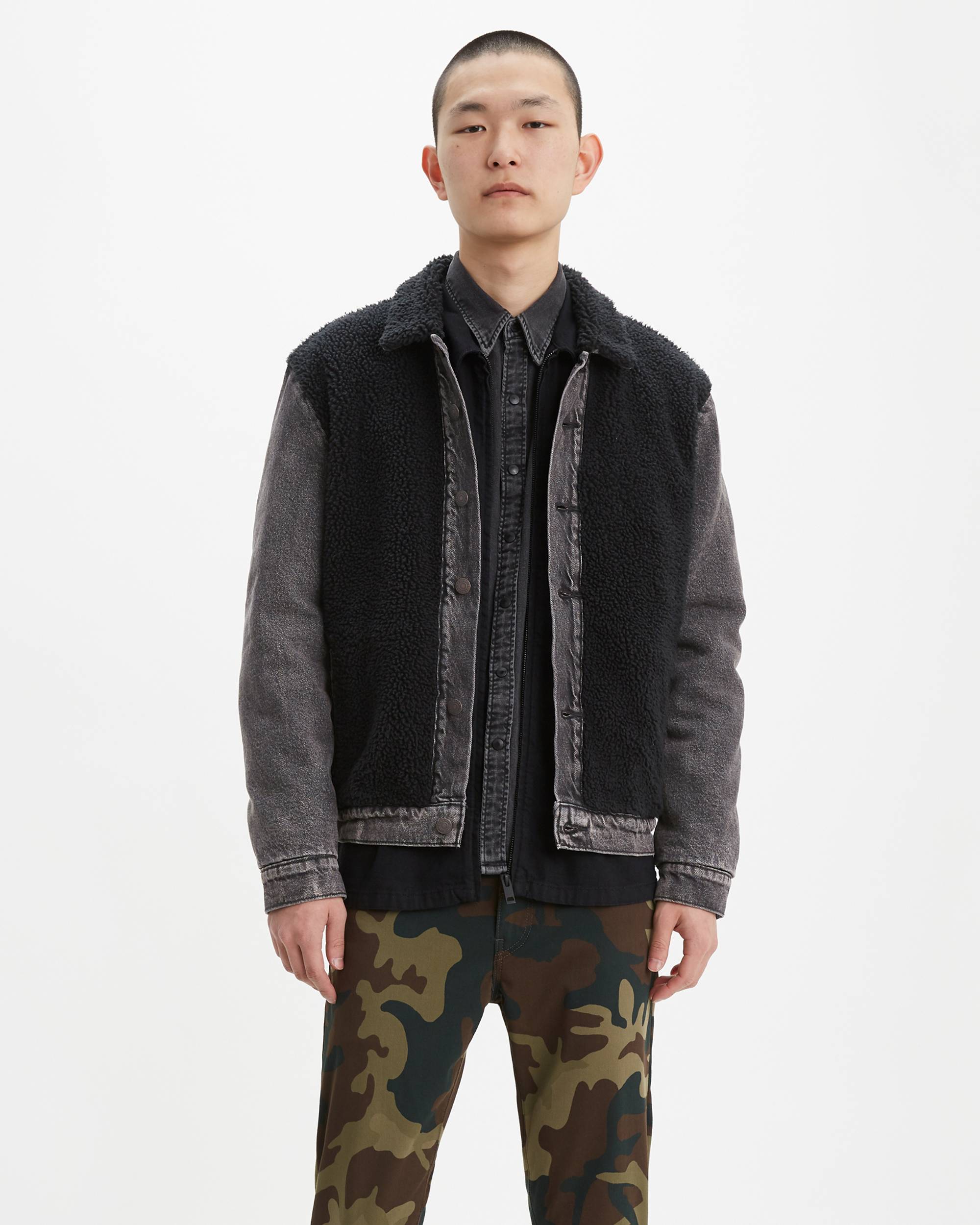 Sherpa Panel Trucker Jacket 1