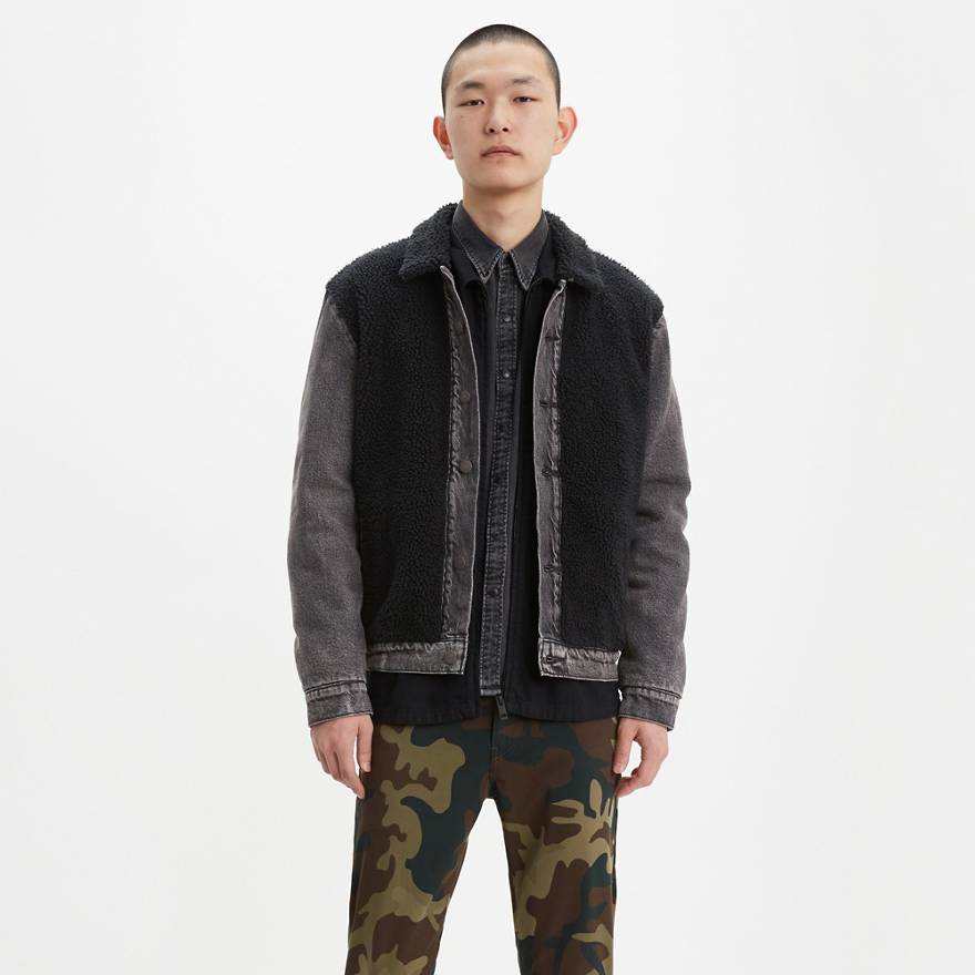 Sherpa Panel Trucker Jacket 1