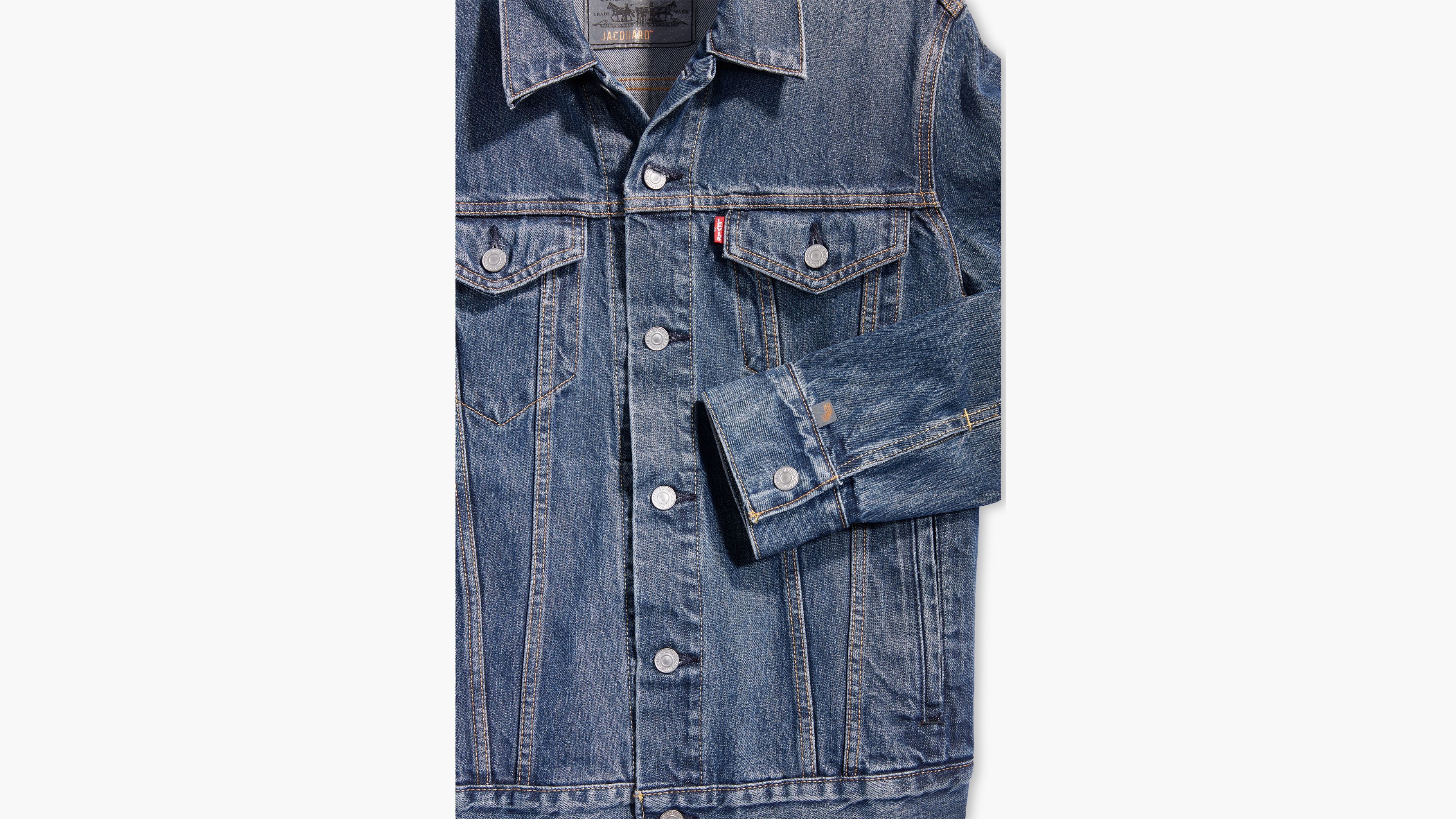 Levi's® Trucker Jacket With Jacquard™ By Google - Dark Wash | Levi's® US