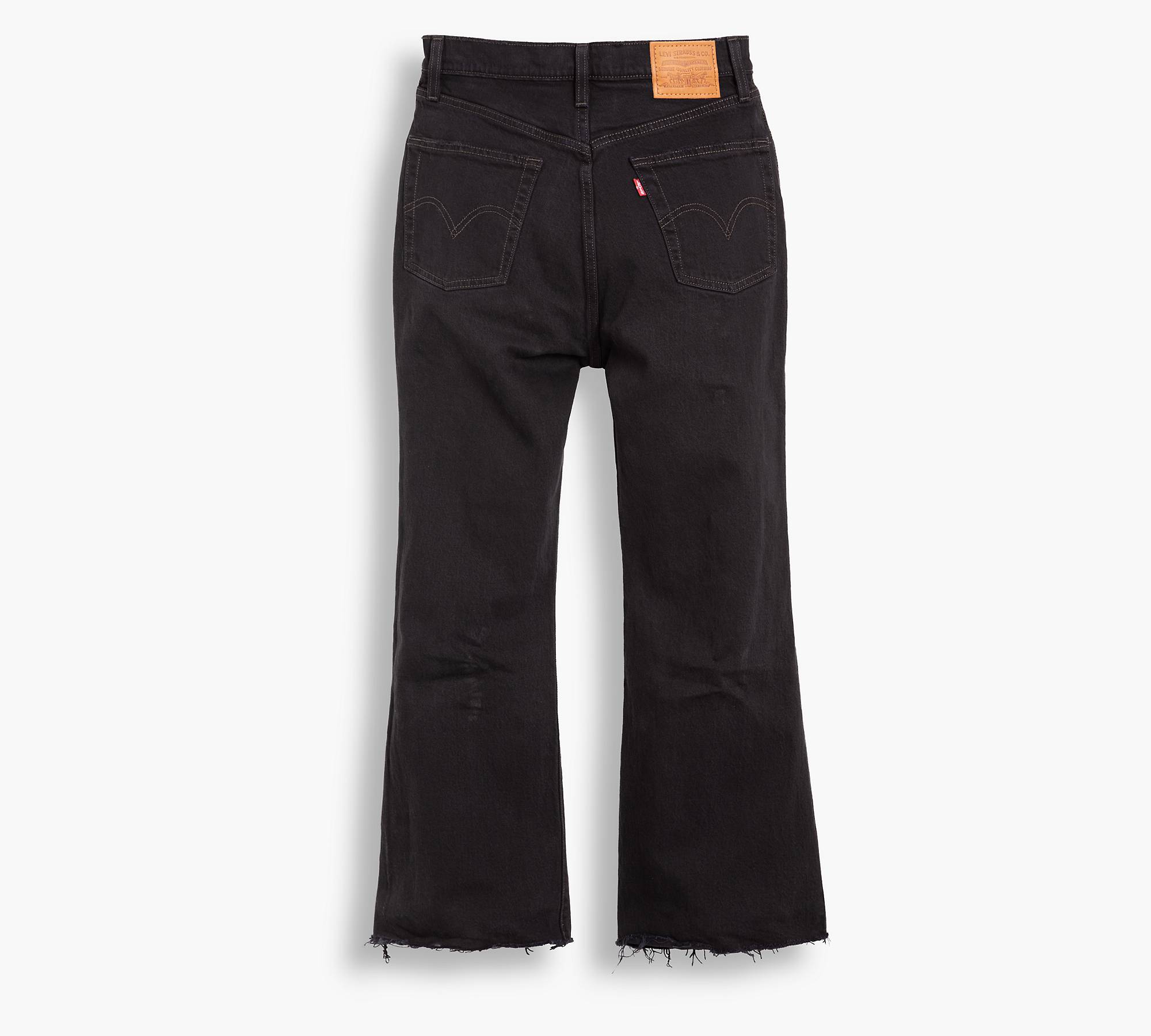 Ribcage Cropped Flare Women's Jeans - Black | Levi's® US