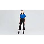 Ribcage Cropped Flare Women's Jeans - Black