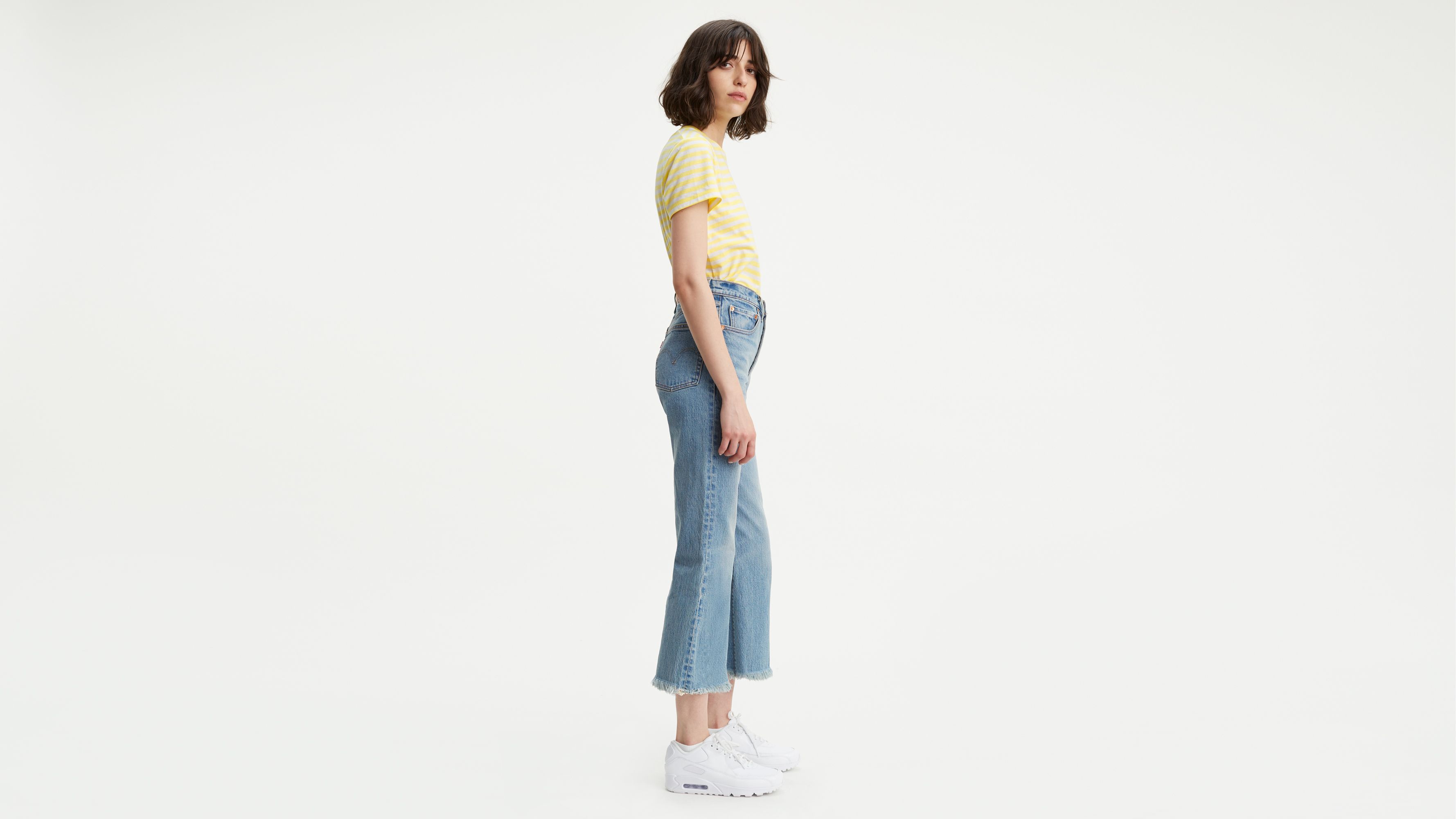 ribcage cropped flare levis