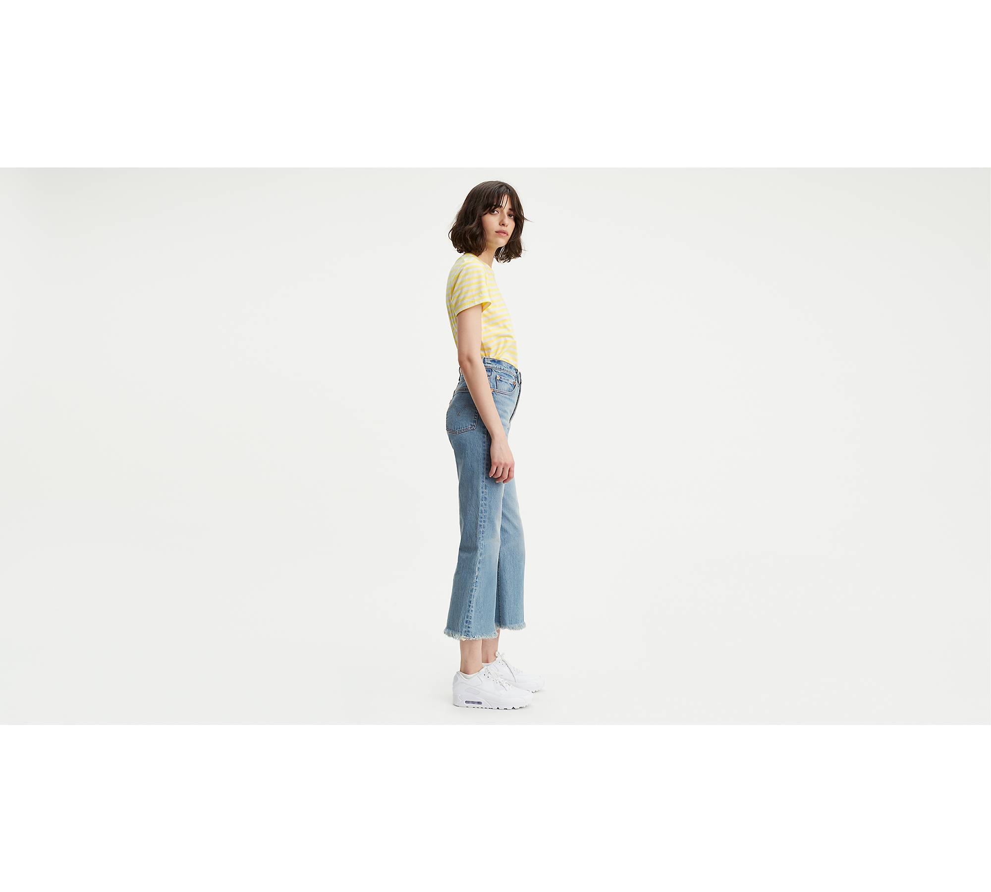 Crop Flare Jeans - Hull Wash