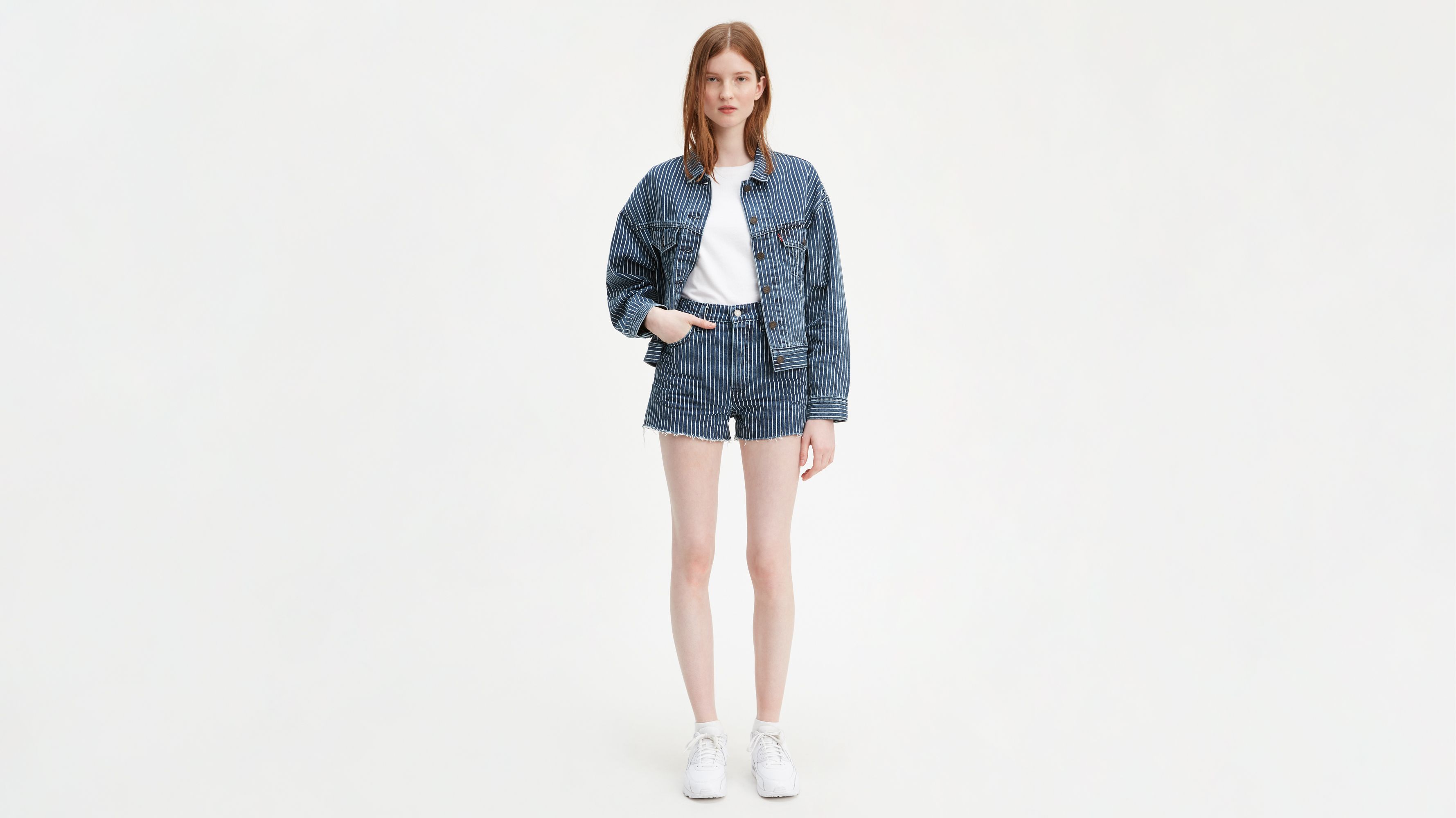 Levi's® X Stranger Things Ribcage Short - Blue | Levi's® CA