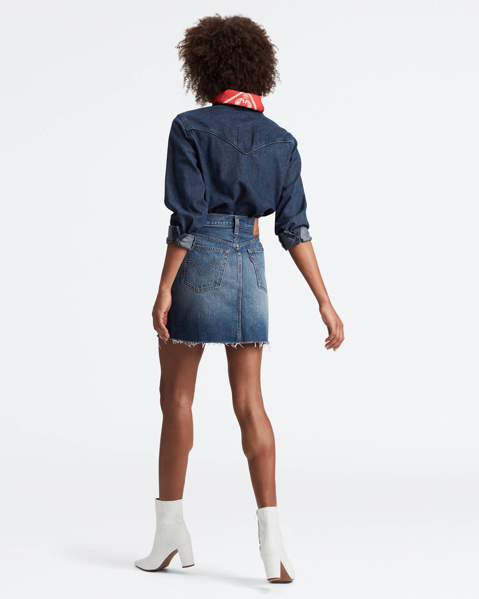 Deconstructed Iconic Boyfriend Skirt 2