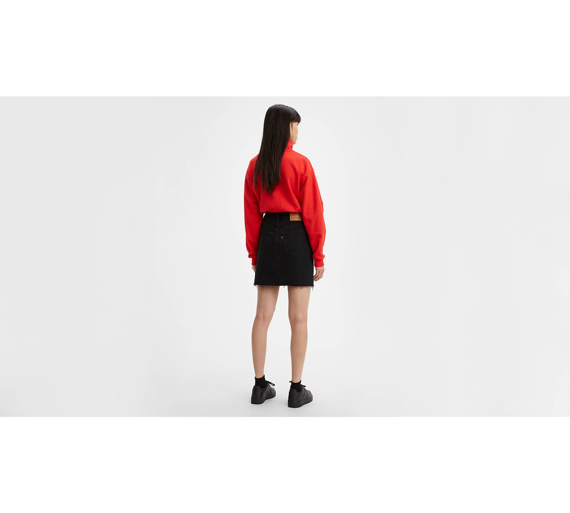 High Rise Deconstructed Button Fly Skirt - Black | Levi's® US