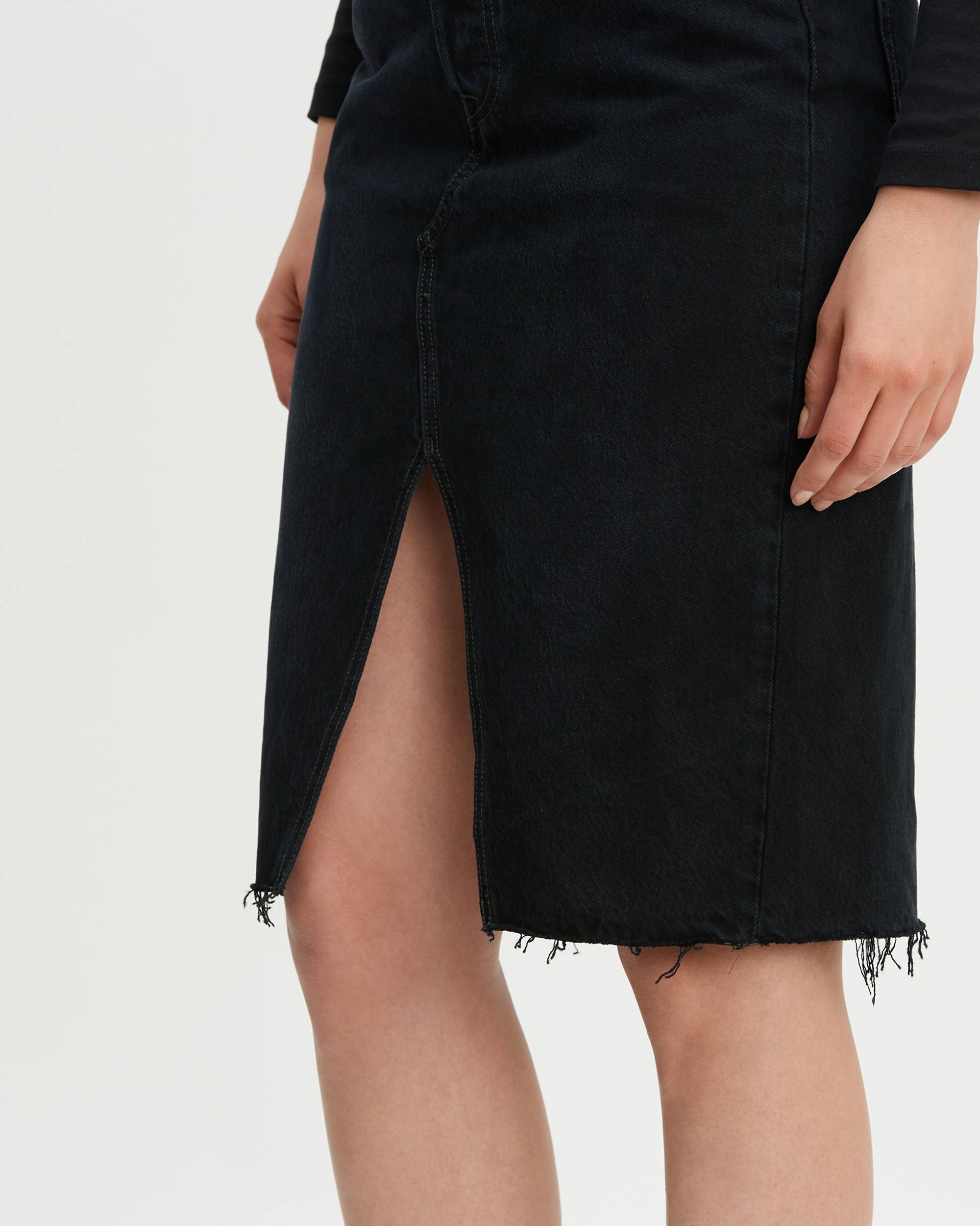 High Rise Deconstructed Midi Skirt 4