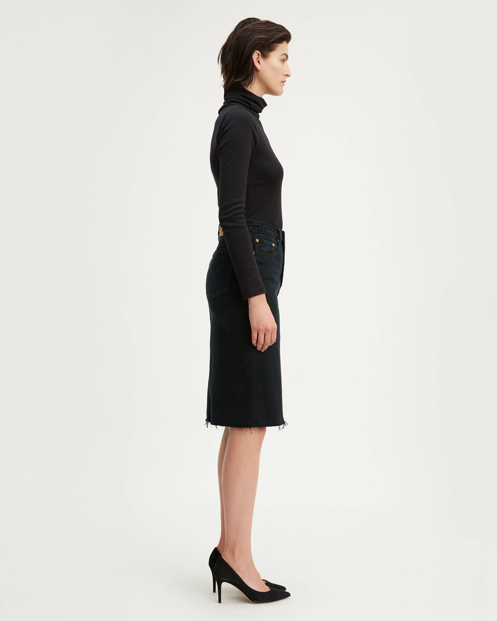 High Rise Deconstructed Midi Skirt 3