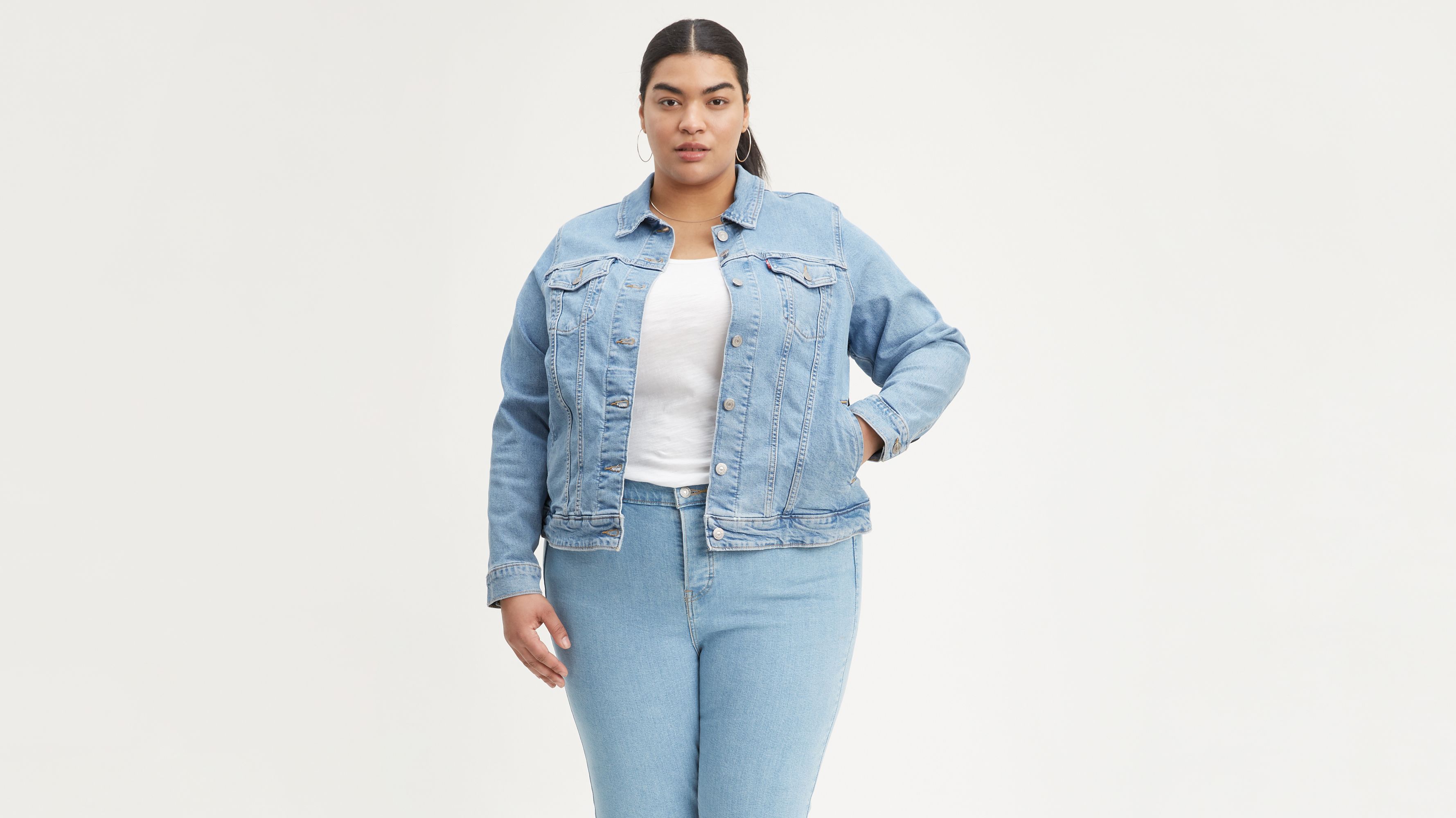 jean jacket plus size women's