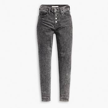 Exposed Button Mom Women's Jeans 4