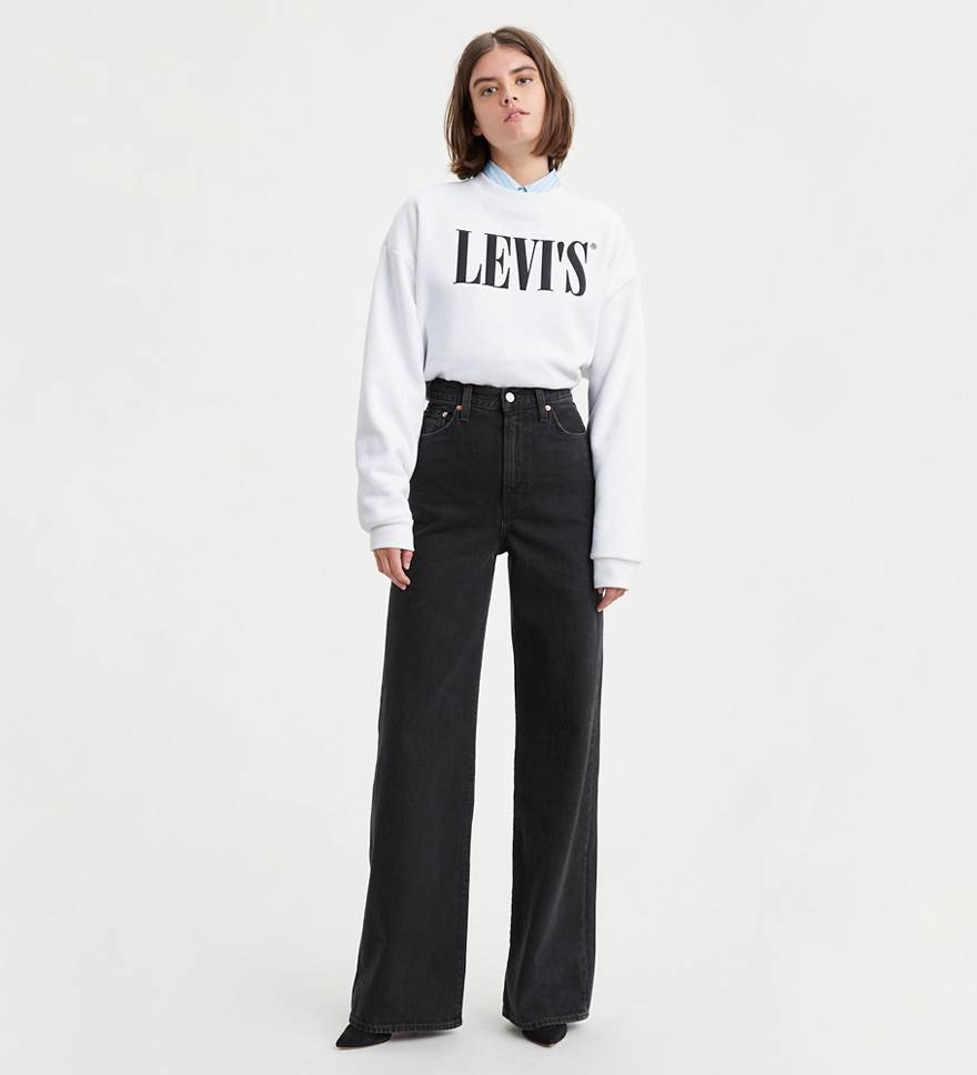 Ribcage Wide Leg Women's Jeans - Black | Levi's® US