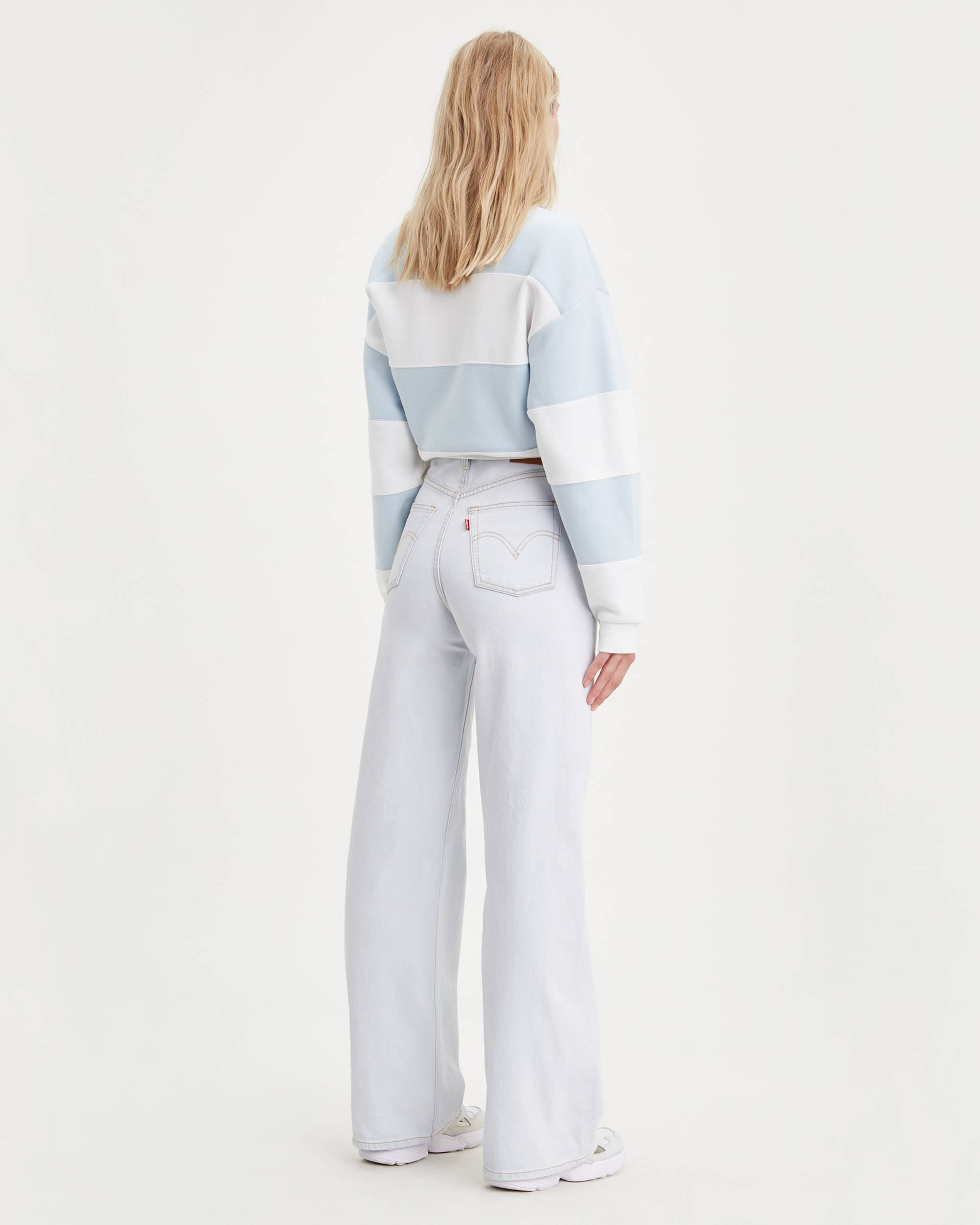 Pantalon joli thorax à jambe large en velours côtelé 3