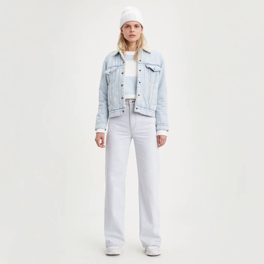 Pantalon joli thorax à jambe large en velours côtelé 1