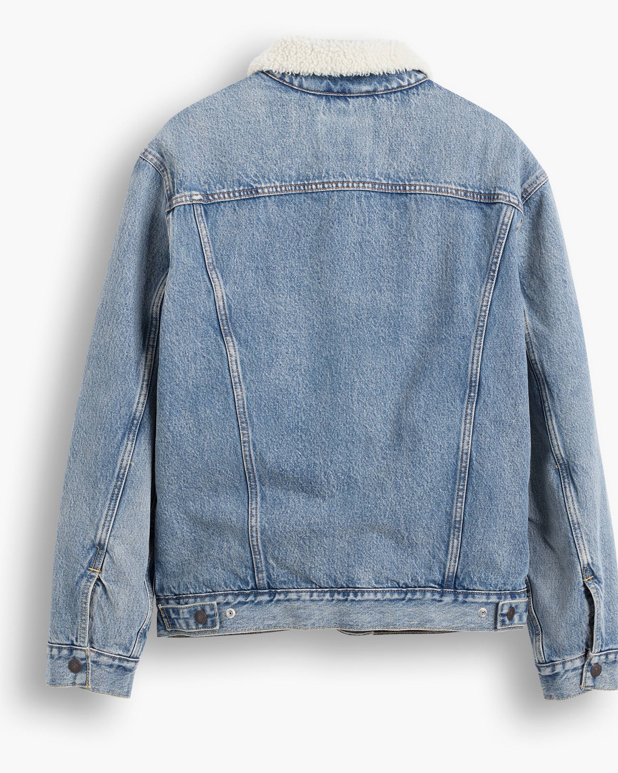 Vintage Relaxed Fit Sherpa Trucker Jacket 5