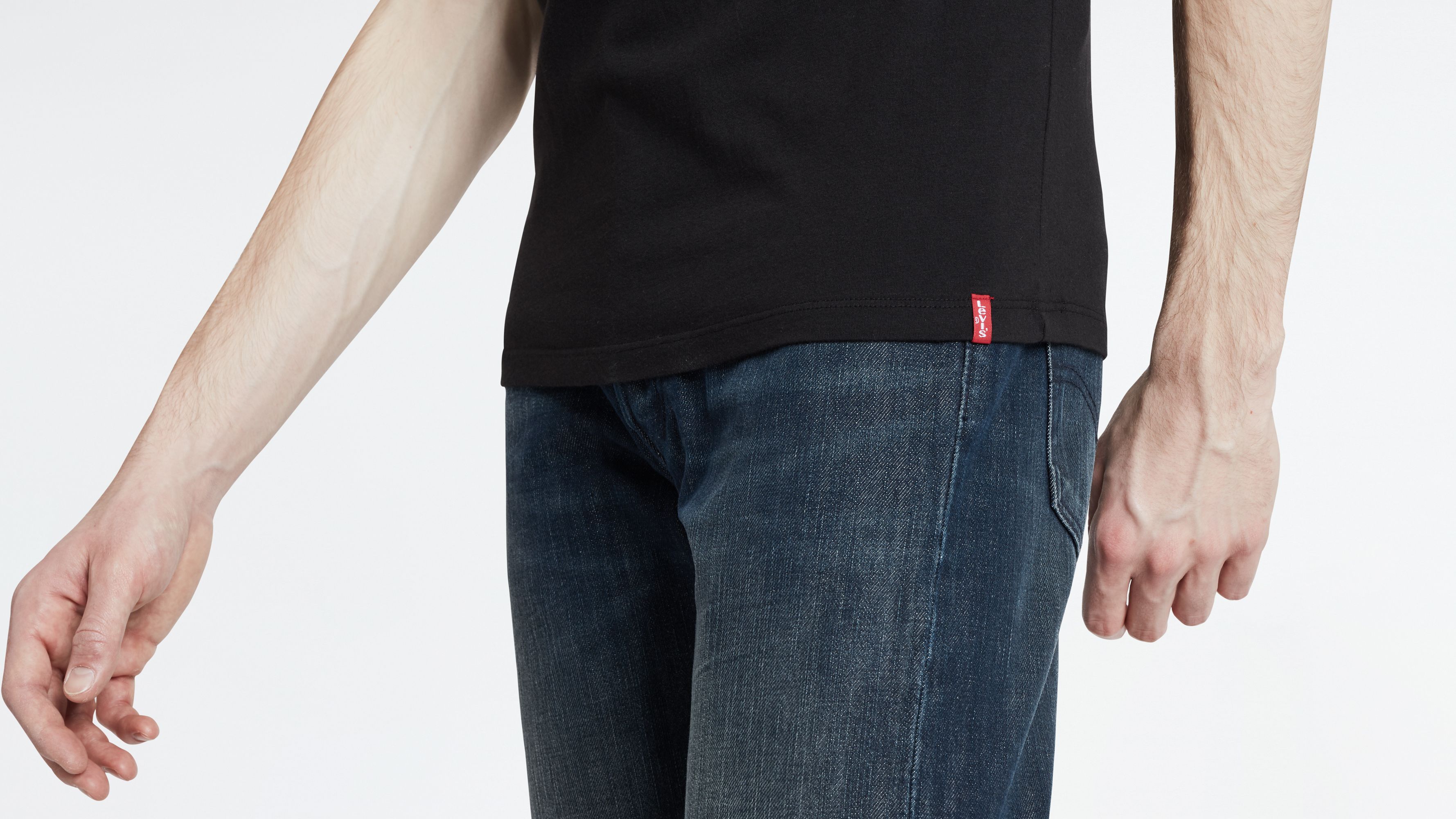 Levi's T-shirt grijs/wit (set van 2