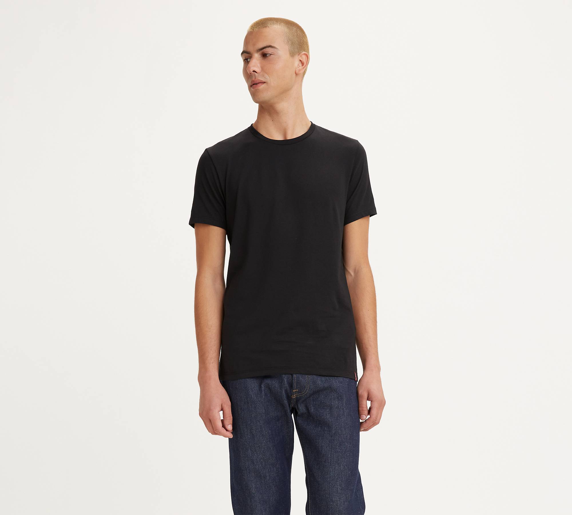 Slim Fit Crewneck T-shirt (2-pack) - Black | Levi's® US