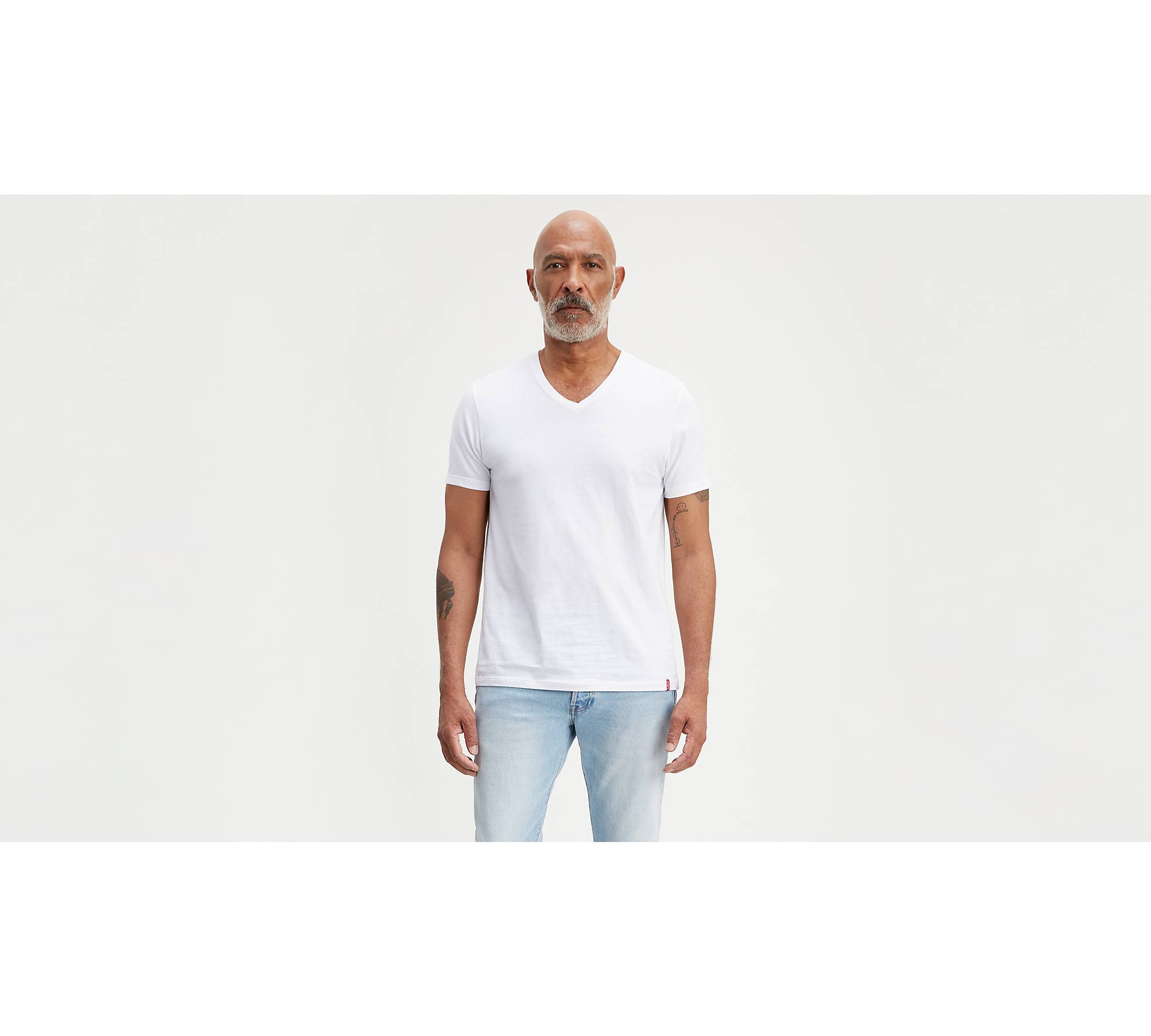 Hjælp Forlænge vask Slim Fit V-neck Tee Shirt (2-pack) - White | Levi's® US