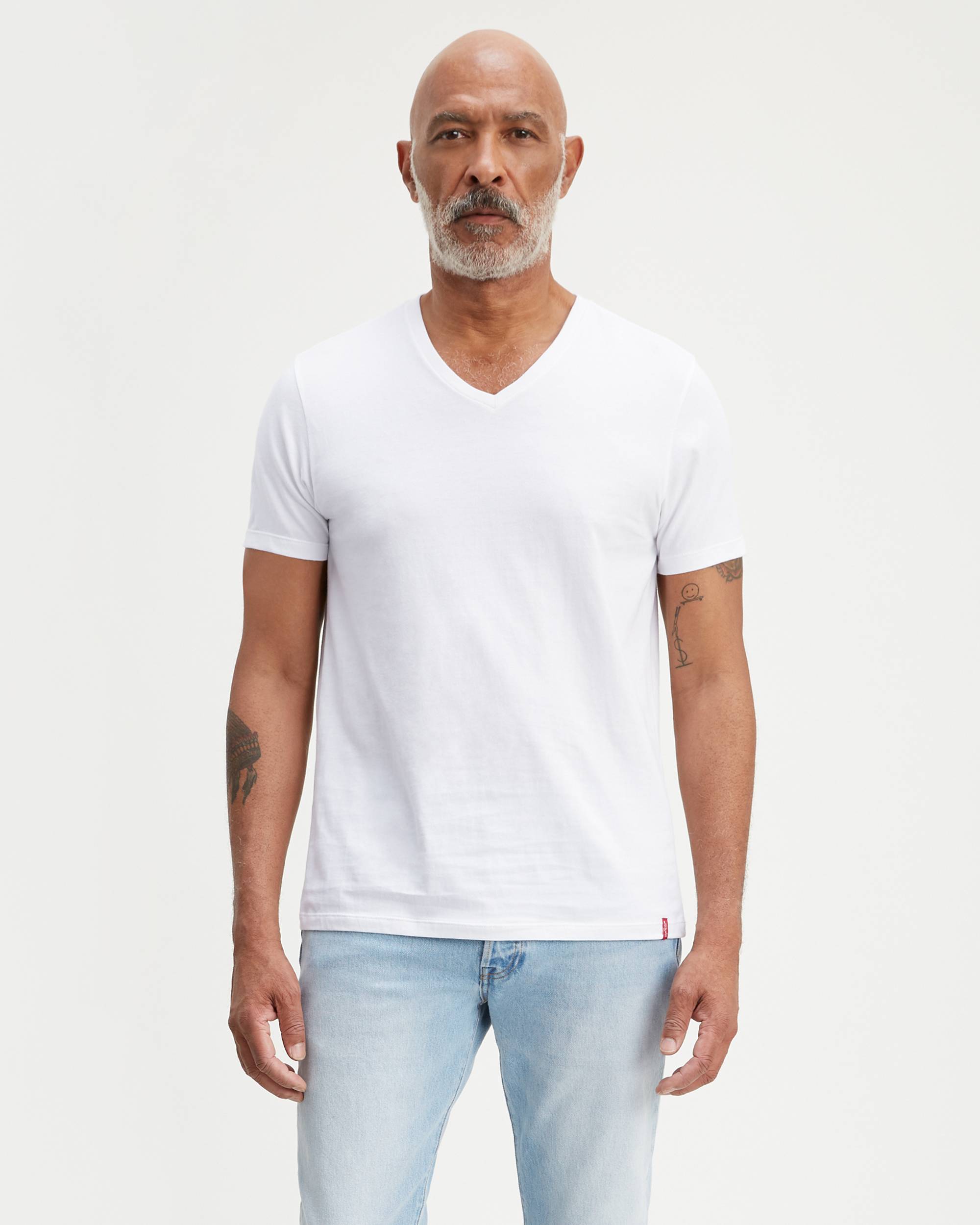 Slim Fit V-Neck Tee Shirt (2-Pack) 1