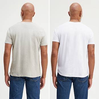 Slim Fit V-Neck Tee Shirt (2-Pack) 2