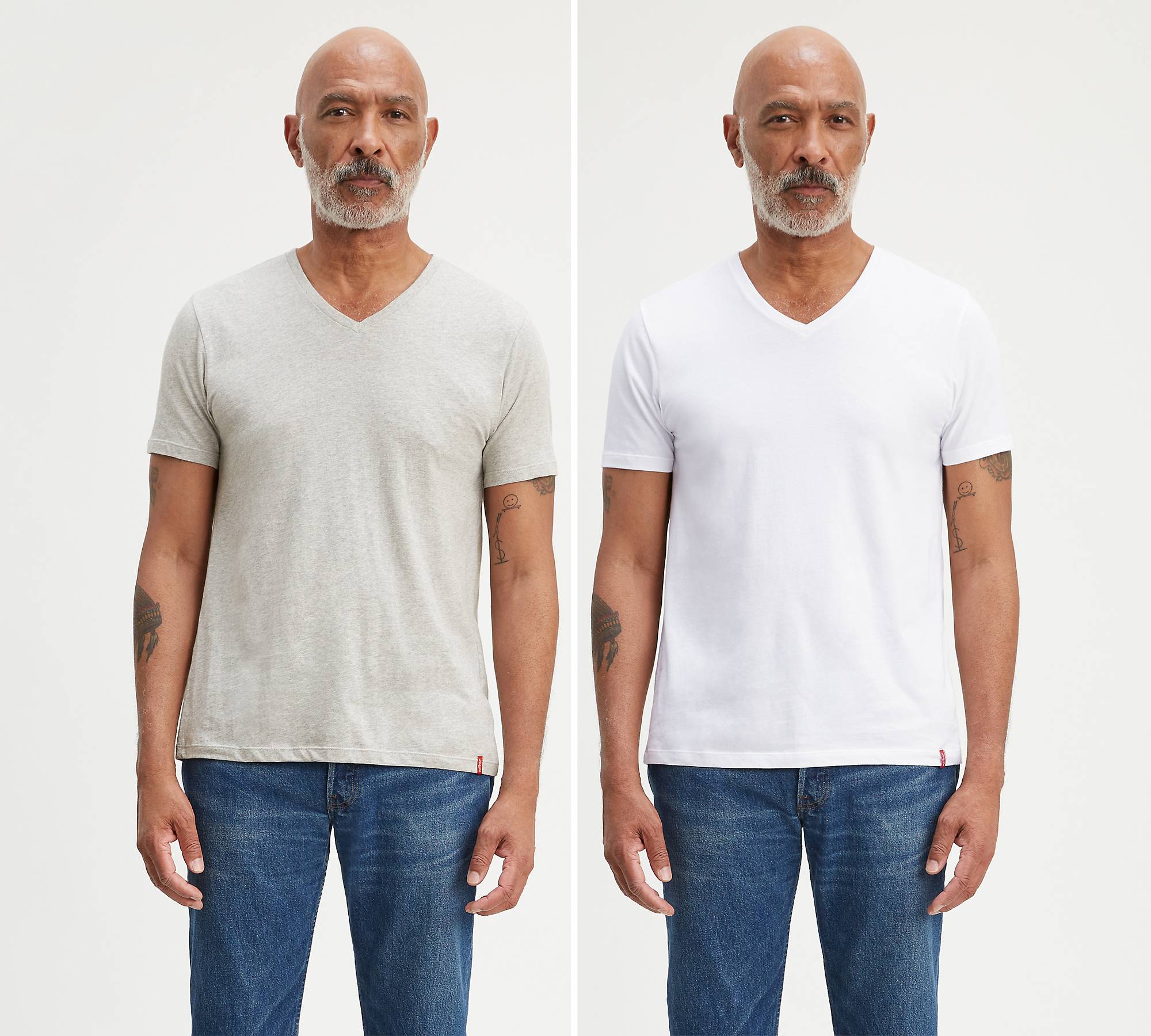 Slim Fit V-neck Tee Shirt (2-pack) - Multi-color | Levi's® US