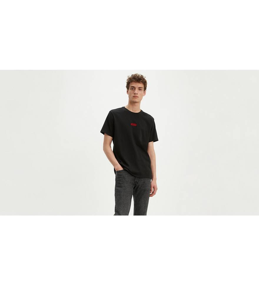 Oversized Baby Tab Tee Shirt - Black | Levi's® US