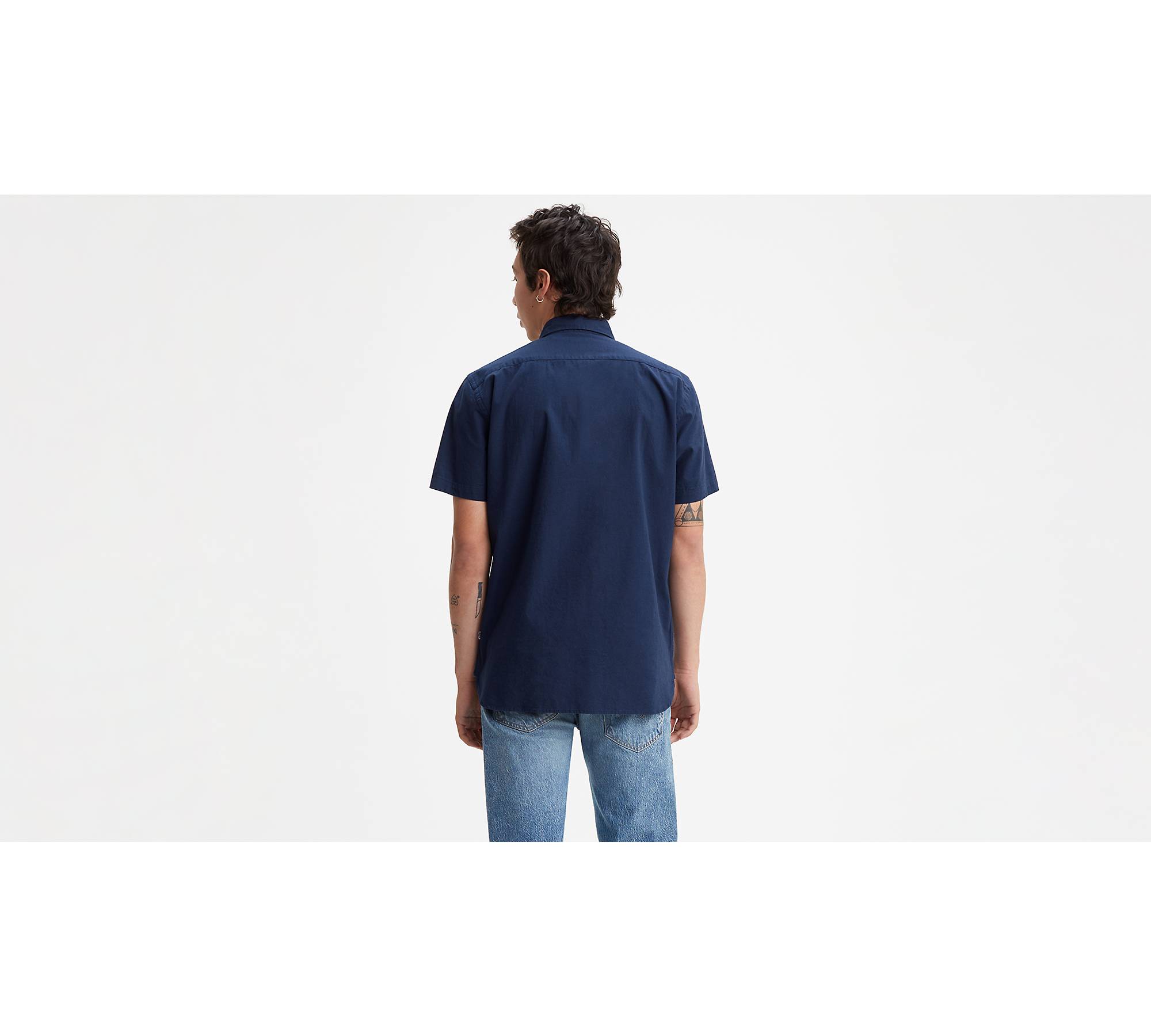 Levi's® Logo Battery Shirt - Blue | Levi's® US