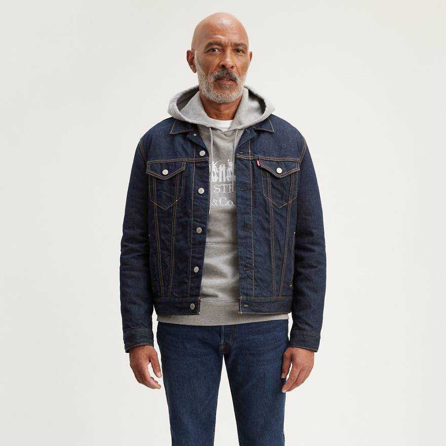 Levi's® x WellThread™ x Outerknown Lined Sherpa Trucker Jacket 1