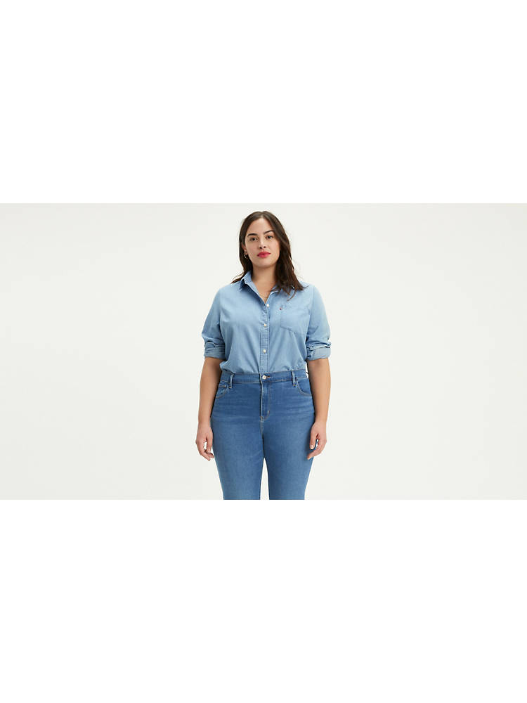 Relaxed Fit Shirt (plus Size) - Medium Wash | Levi's® US