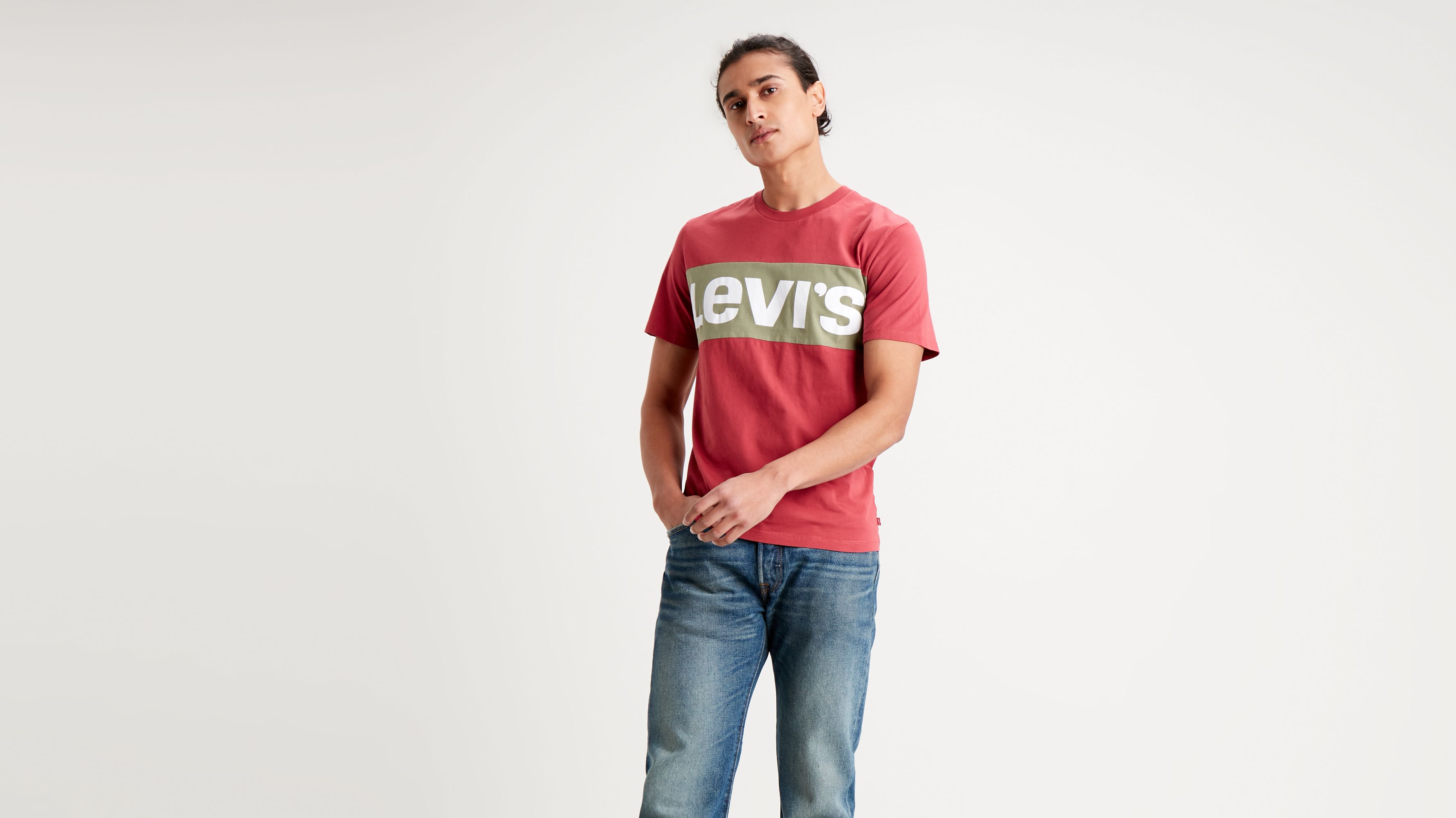 levi's color block jeans