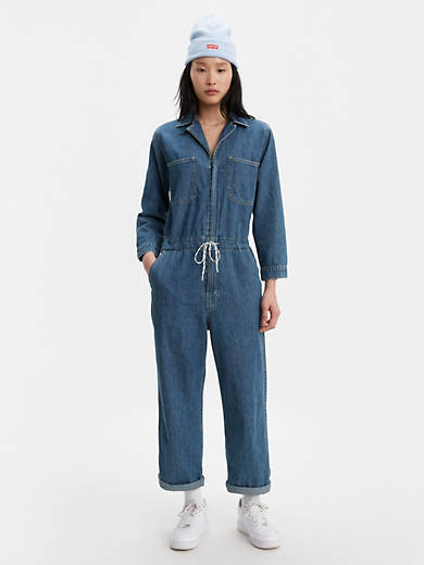 Blue Iconic Denim Jumpsuit by Levi's on Sale