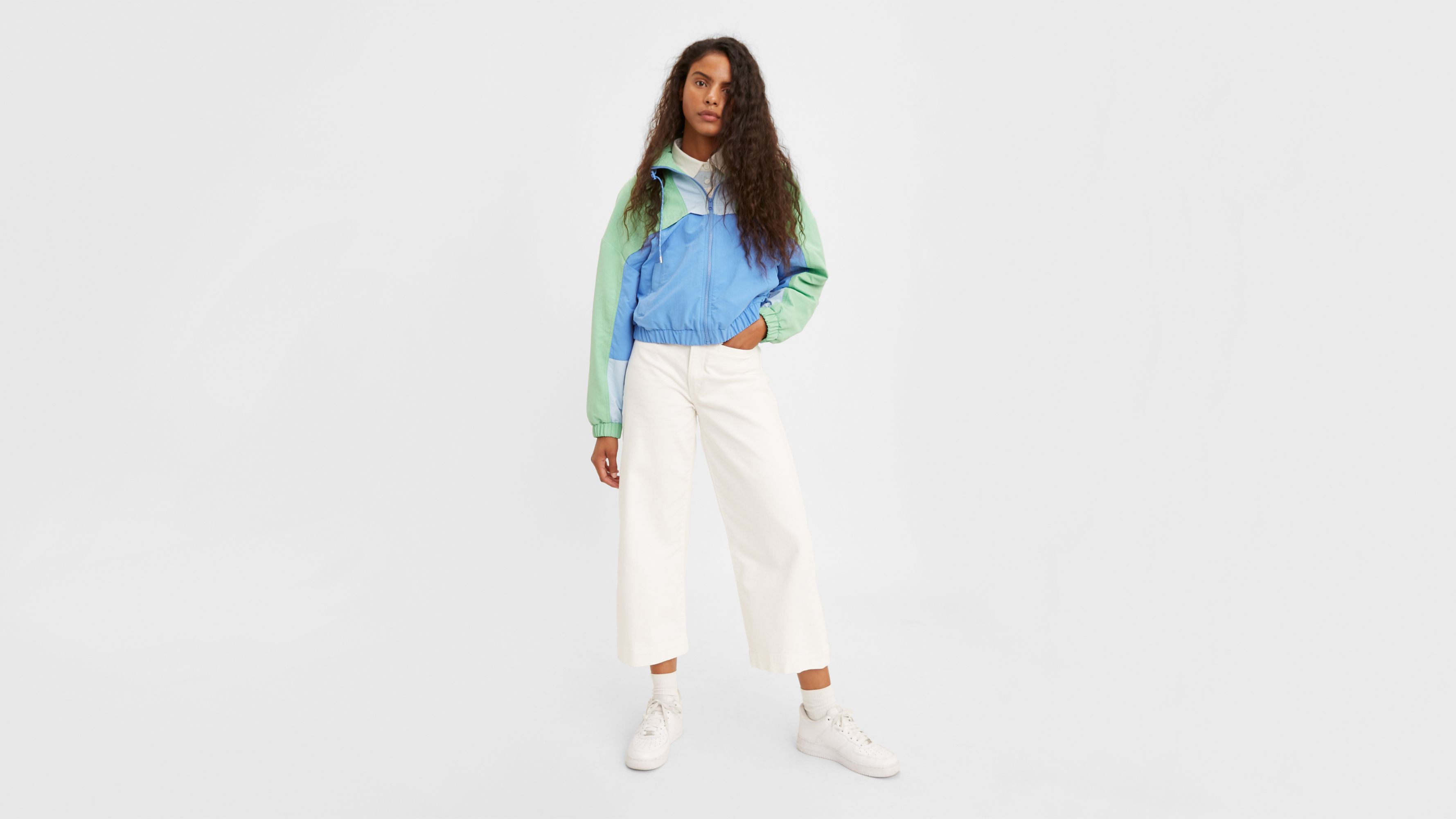 Cropped best sale white pants