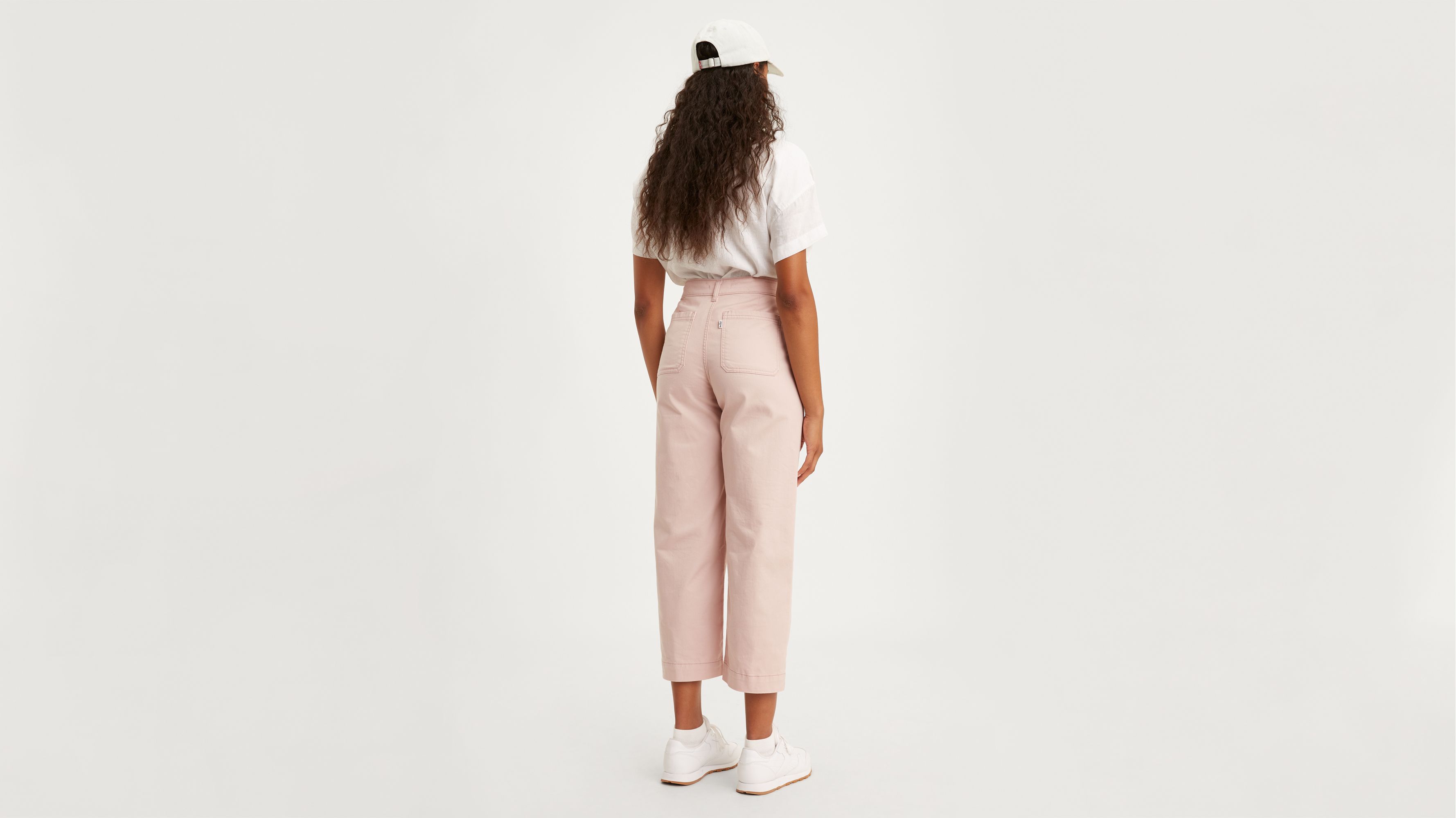 Ribcage Wide Leg Cropped Women's Pants - Red | Levi's® US
