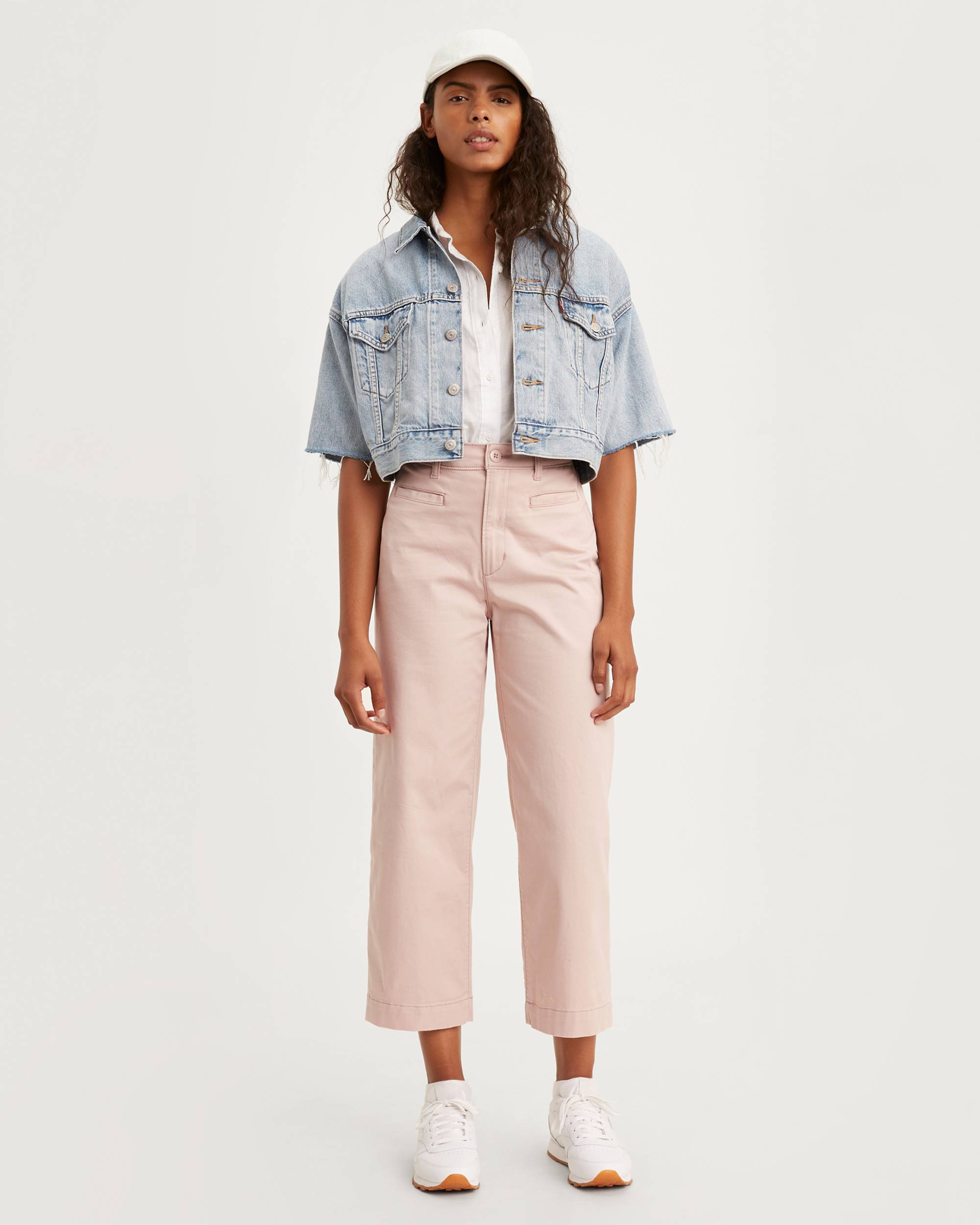 Ribcage Wide Leg Cropped Women's Pants 1