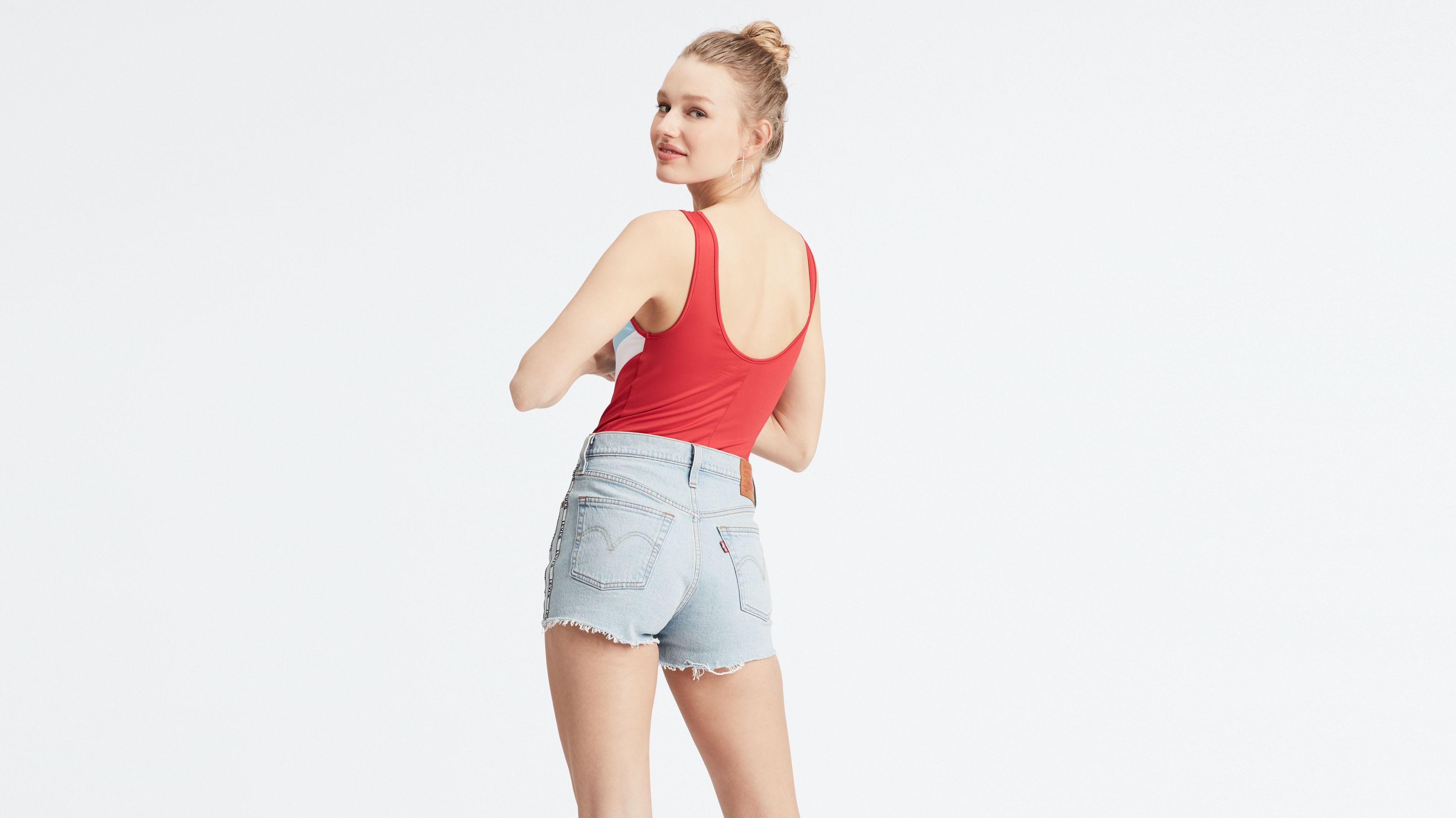 levis bodysuit red