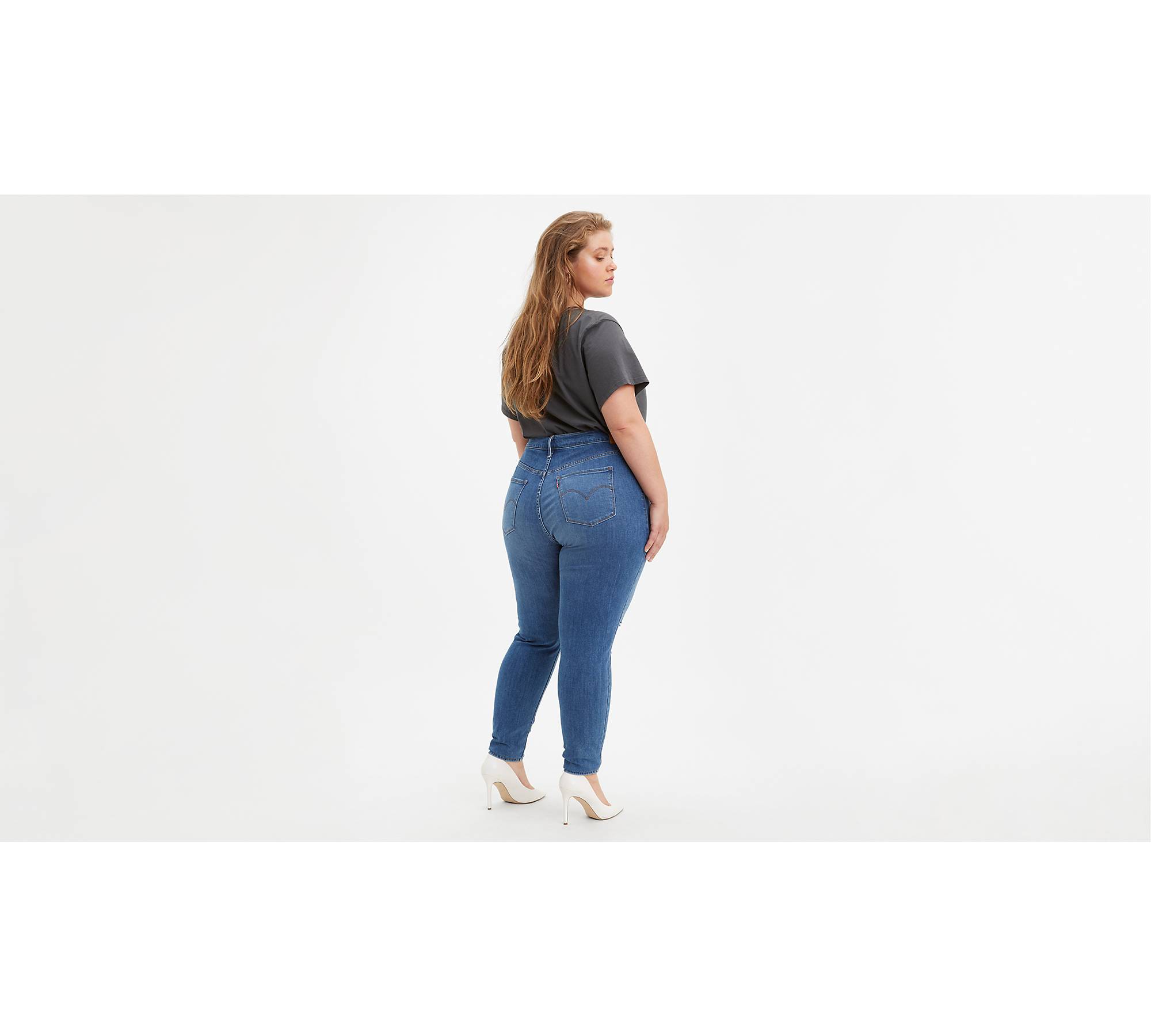 Plus Size High Waist Jeans Woman Skinny Ripped Large Cargo Pants