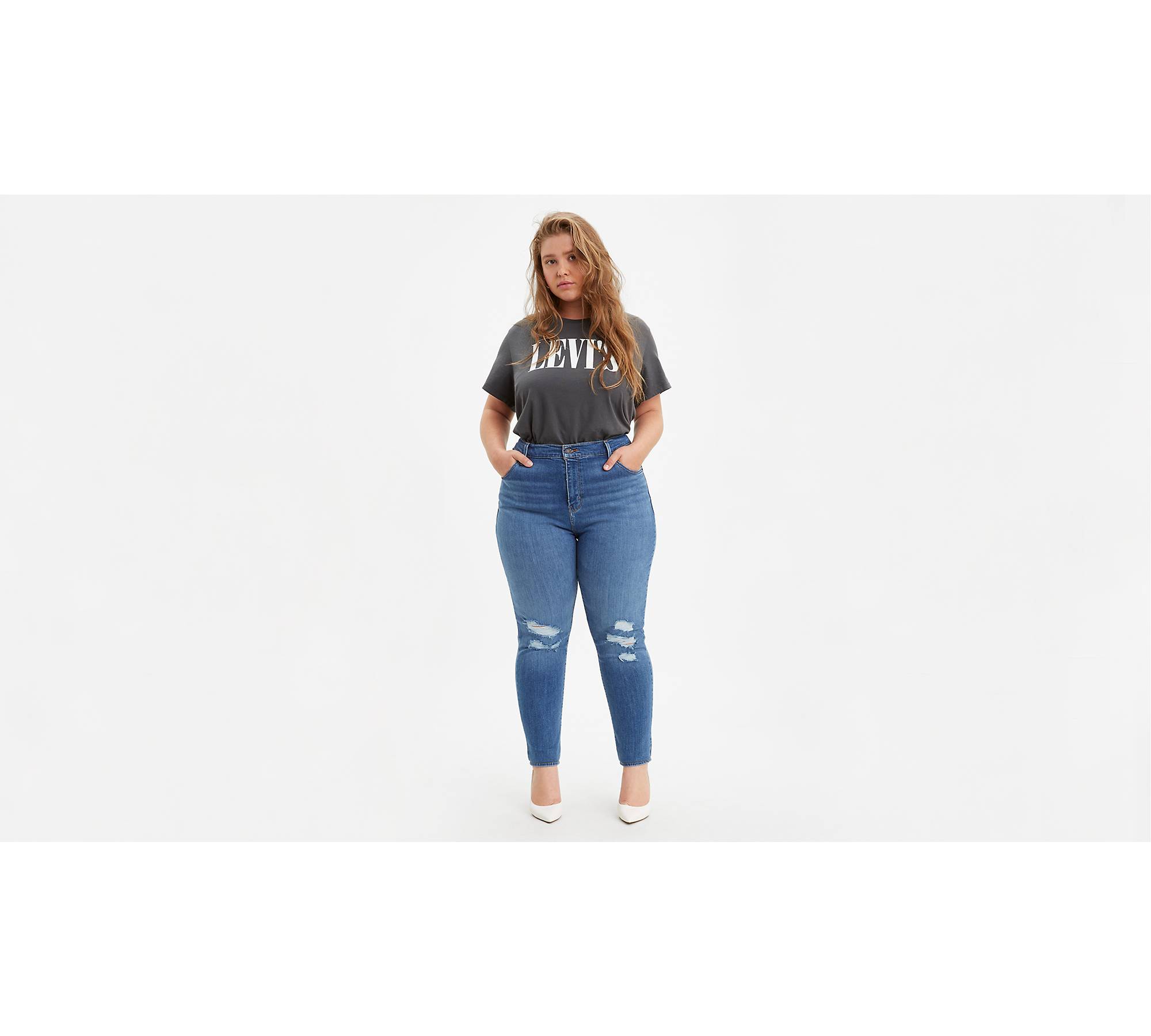 721 High Rise Skinny Ripped Women's Jeans (plus Size) 