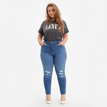 721 High Rise Skinny Ripped Women's Jeans (Plus Size) 1