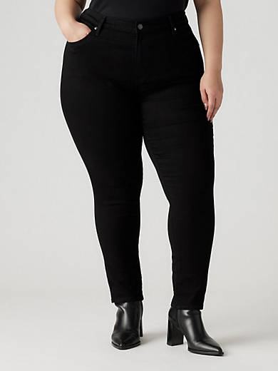 721 High Rise Skinny Women's Jeans (plus Size) - Black | Levi's® US