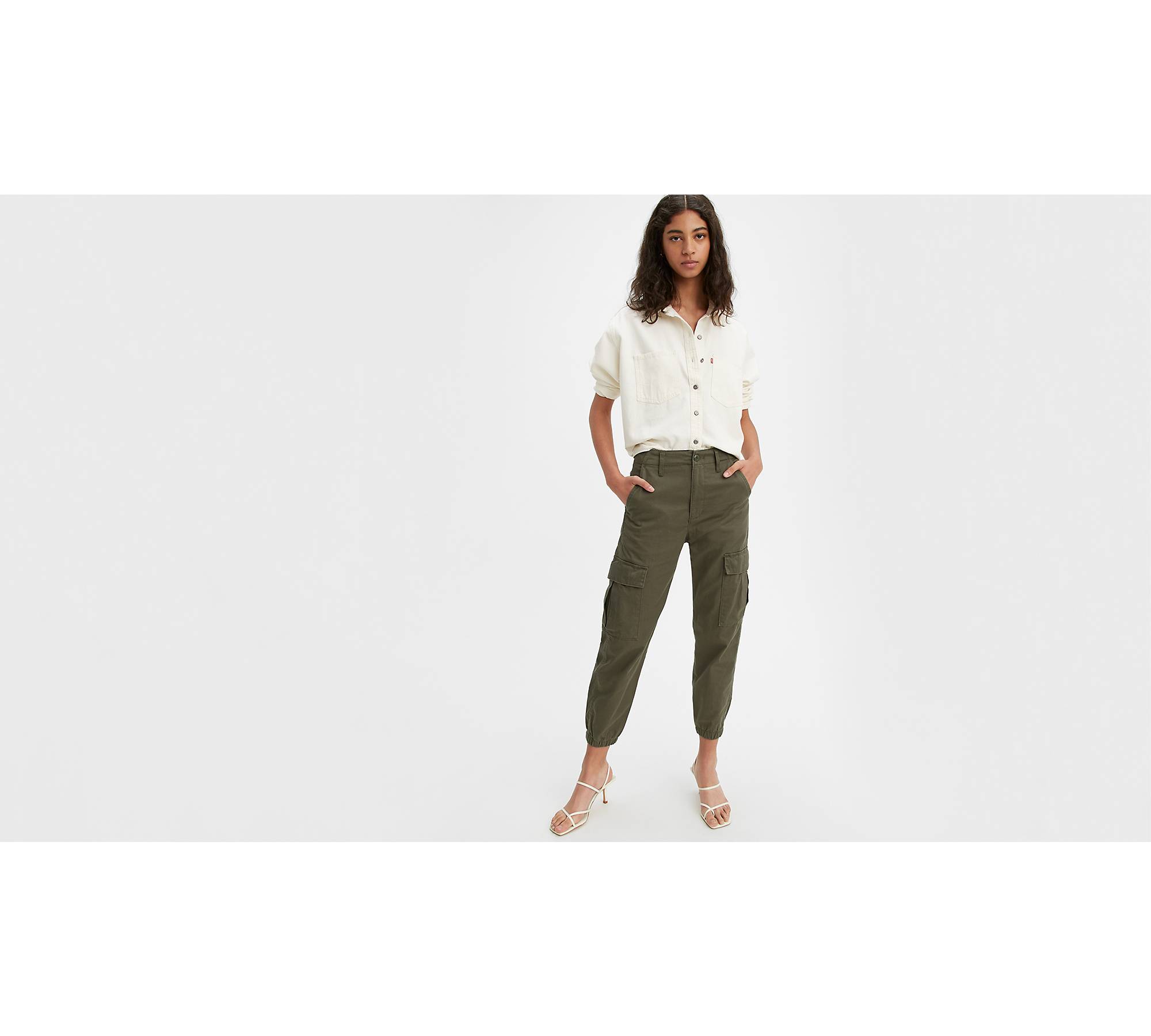 Buy Women's Cargo High Waisted Trousers Online