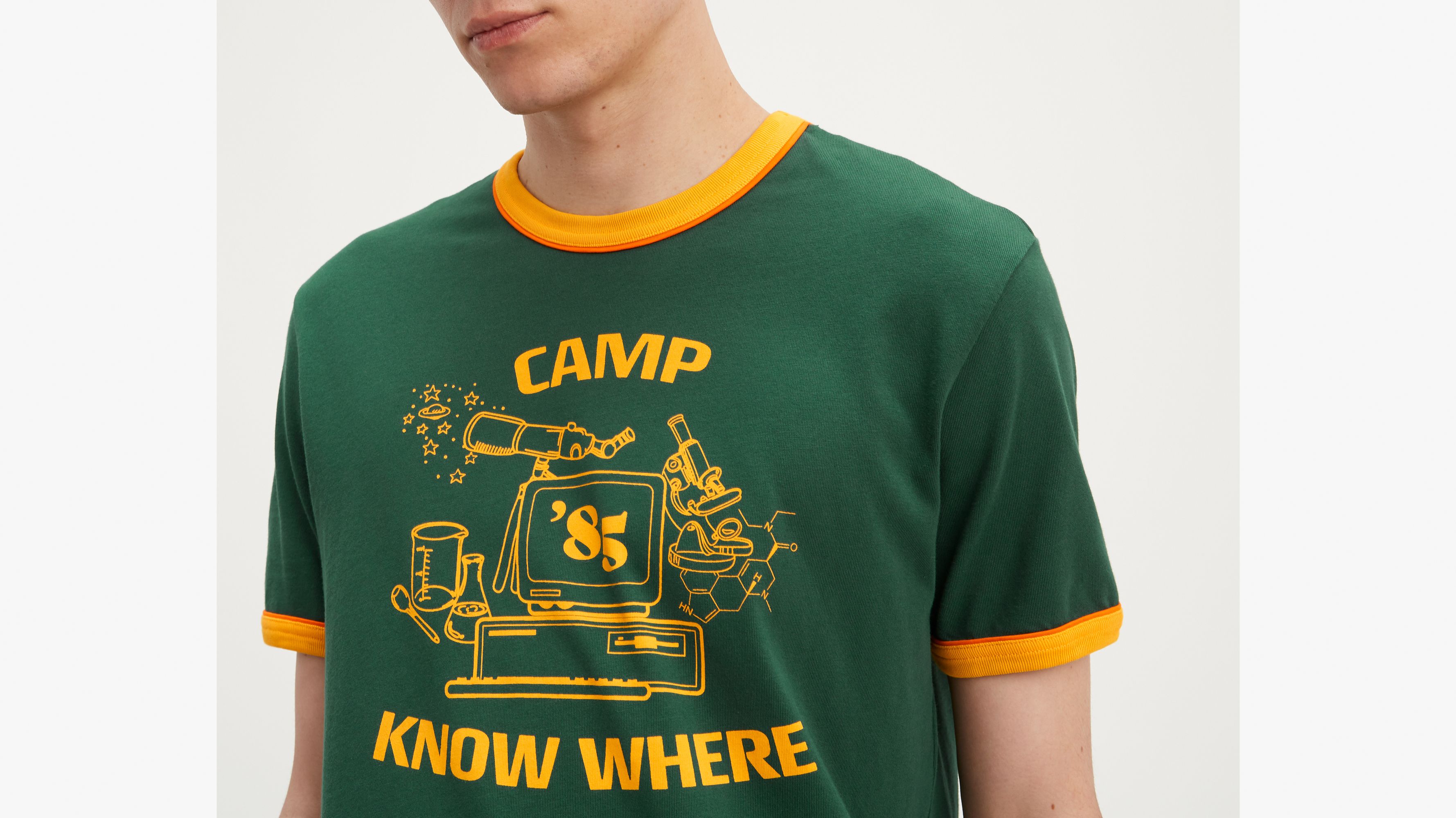 Camp No Where UNISEX Adult Small Stranger Things Dustin Shirt Hot Gift Item