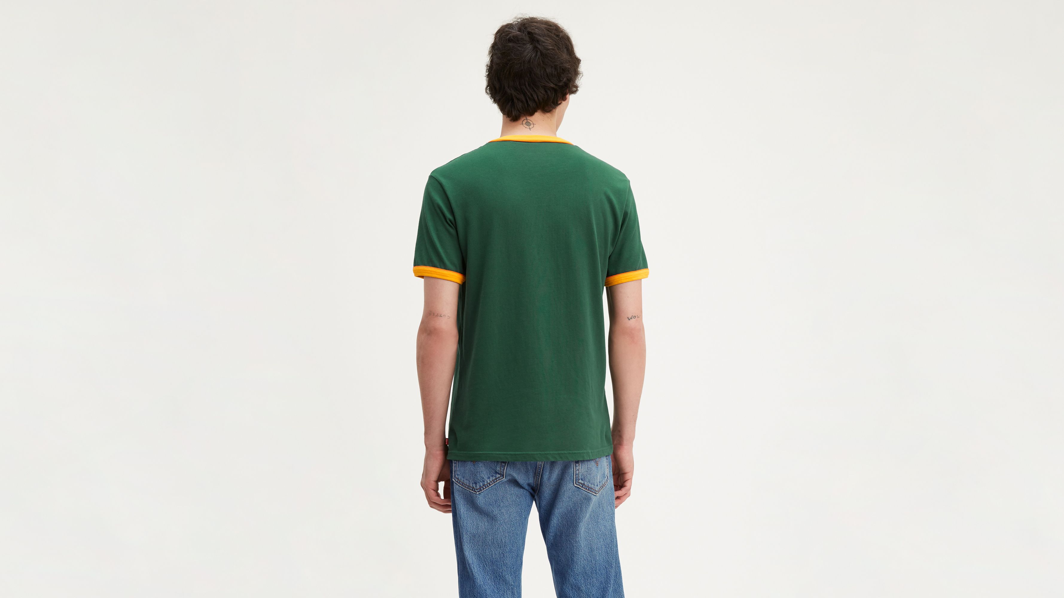Levi's® X Stranger Things Camp Know Where Ringer Tee Shirt - Green | Levi's®  US