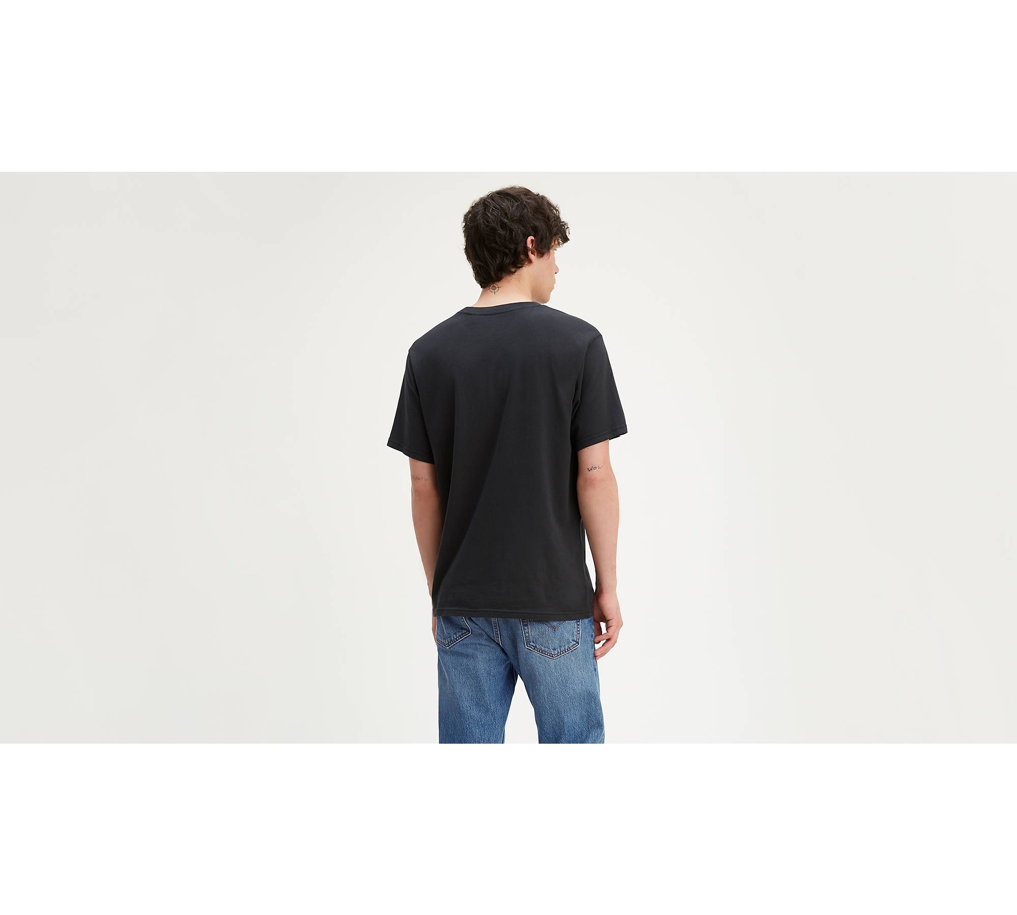 Levi's® X Stranger Things Upside Down Logo Tee Shirt - Black | Levi's® CA