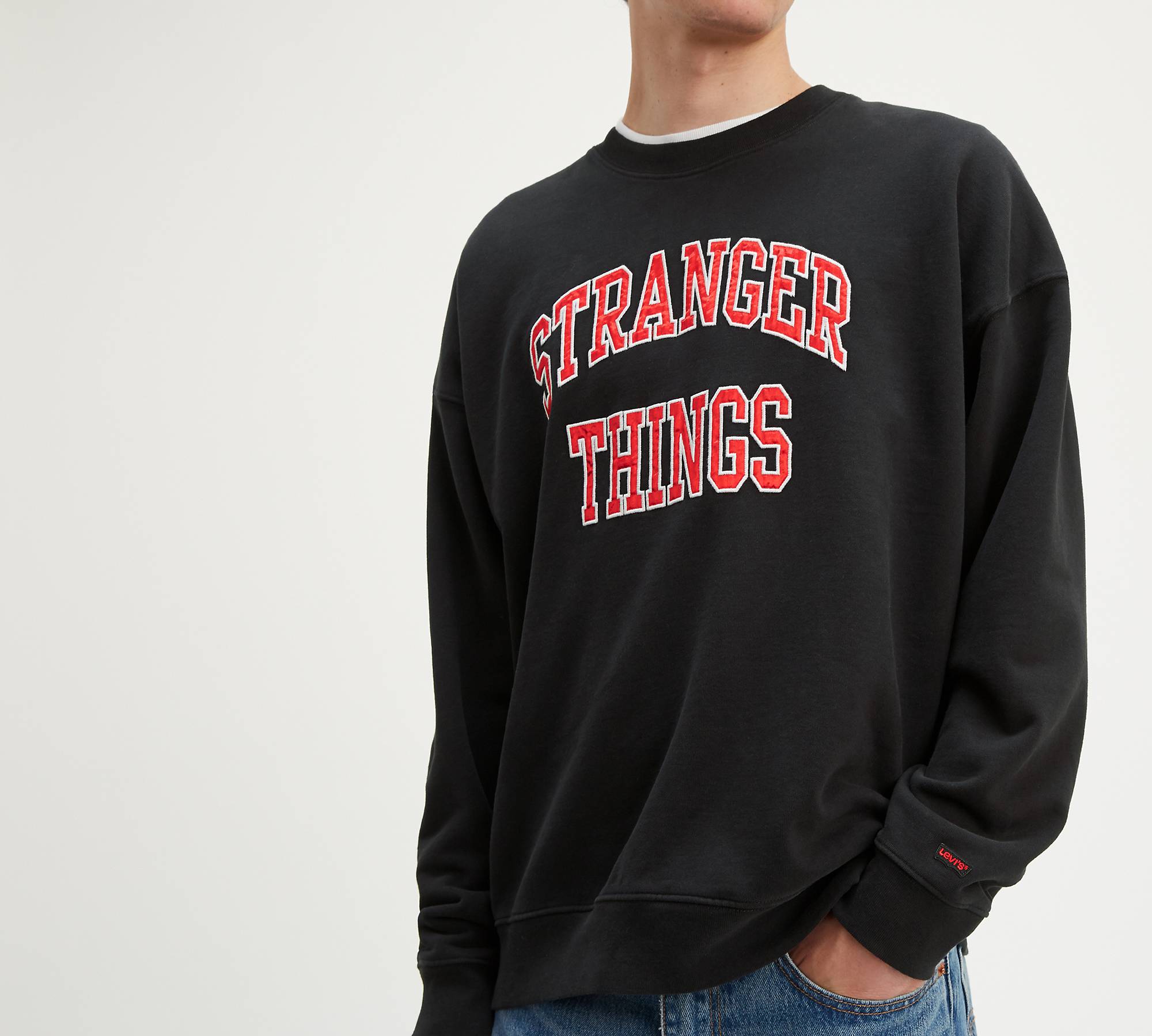 Levi's® X Stranger Things Crewneck Sweatshirt - Black | Levi's® CA