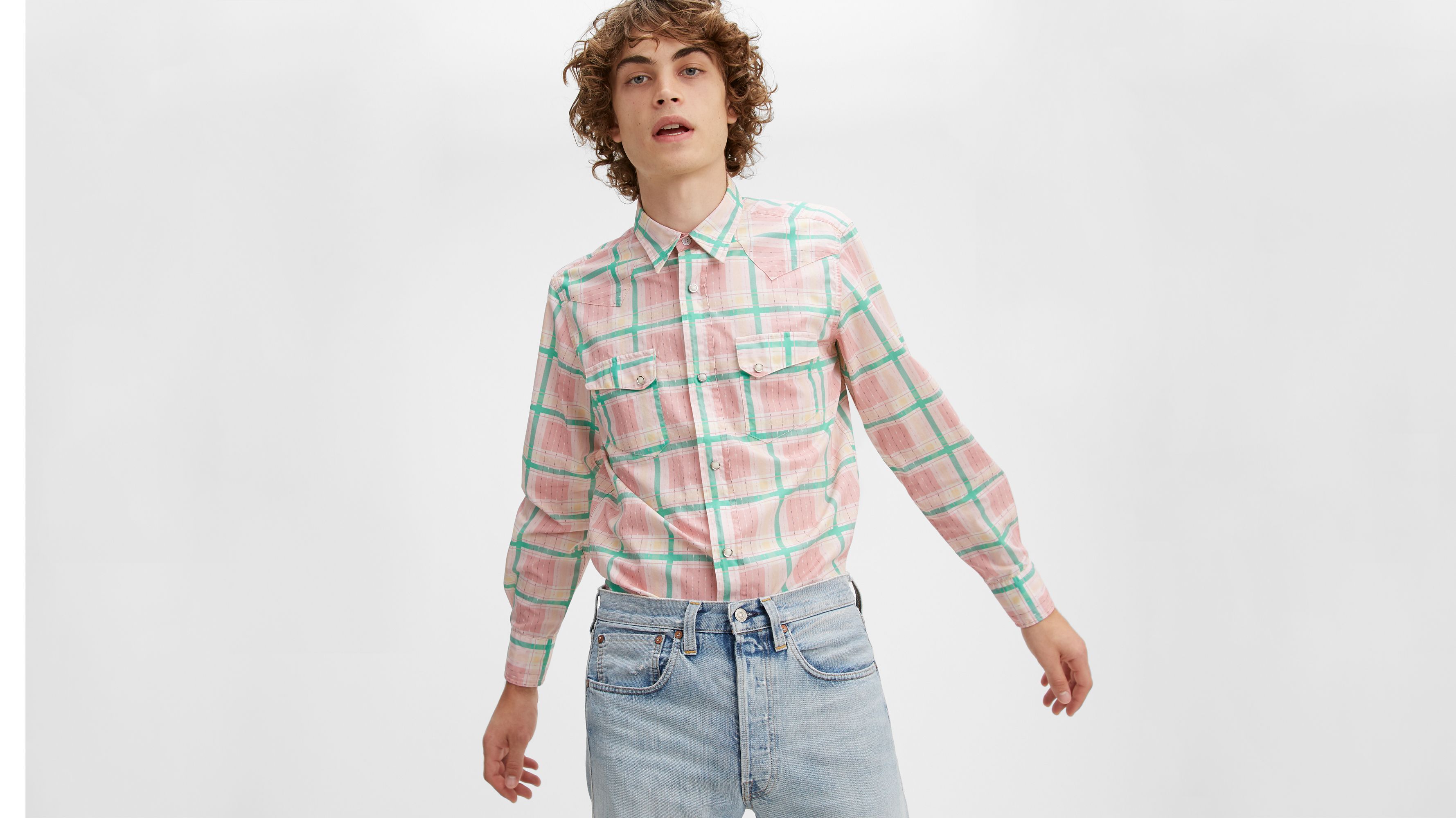 Men's Sale Western Long Sleeve Shirts 