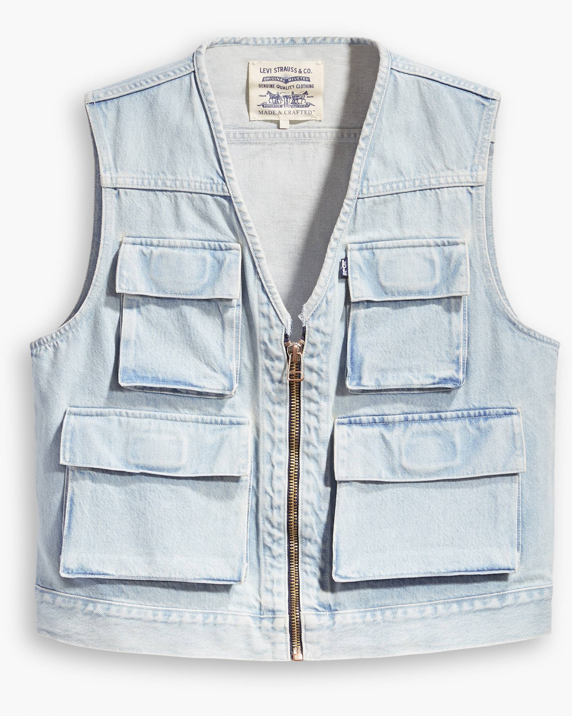 Denim Cargo Vest 2