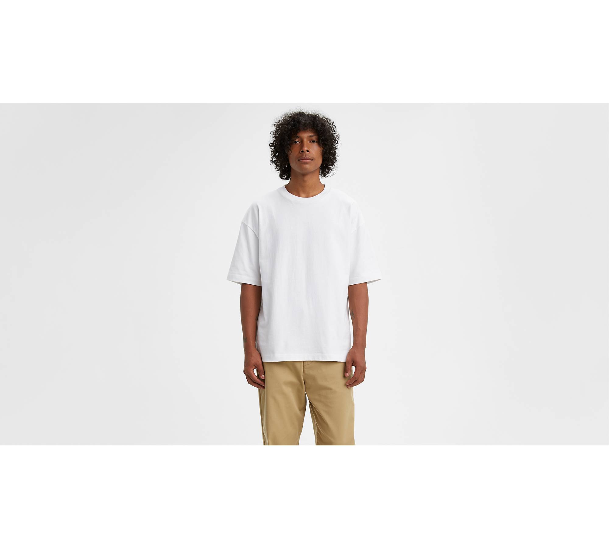 Oversized Baggy Tee in White