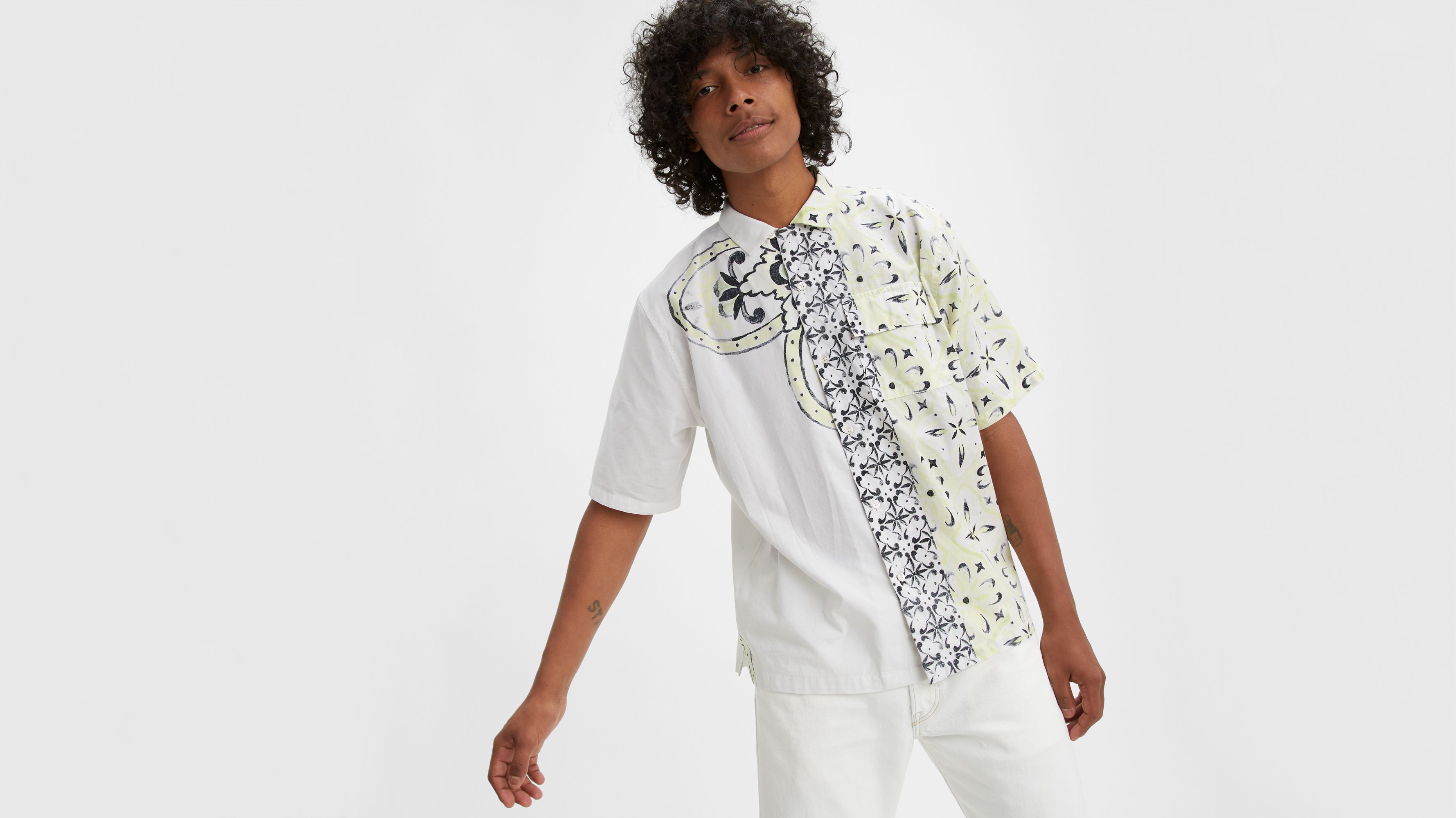 Short Sleeve Camp Collar Shirt - Yellow | Levi's® US