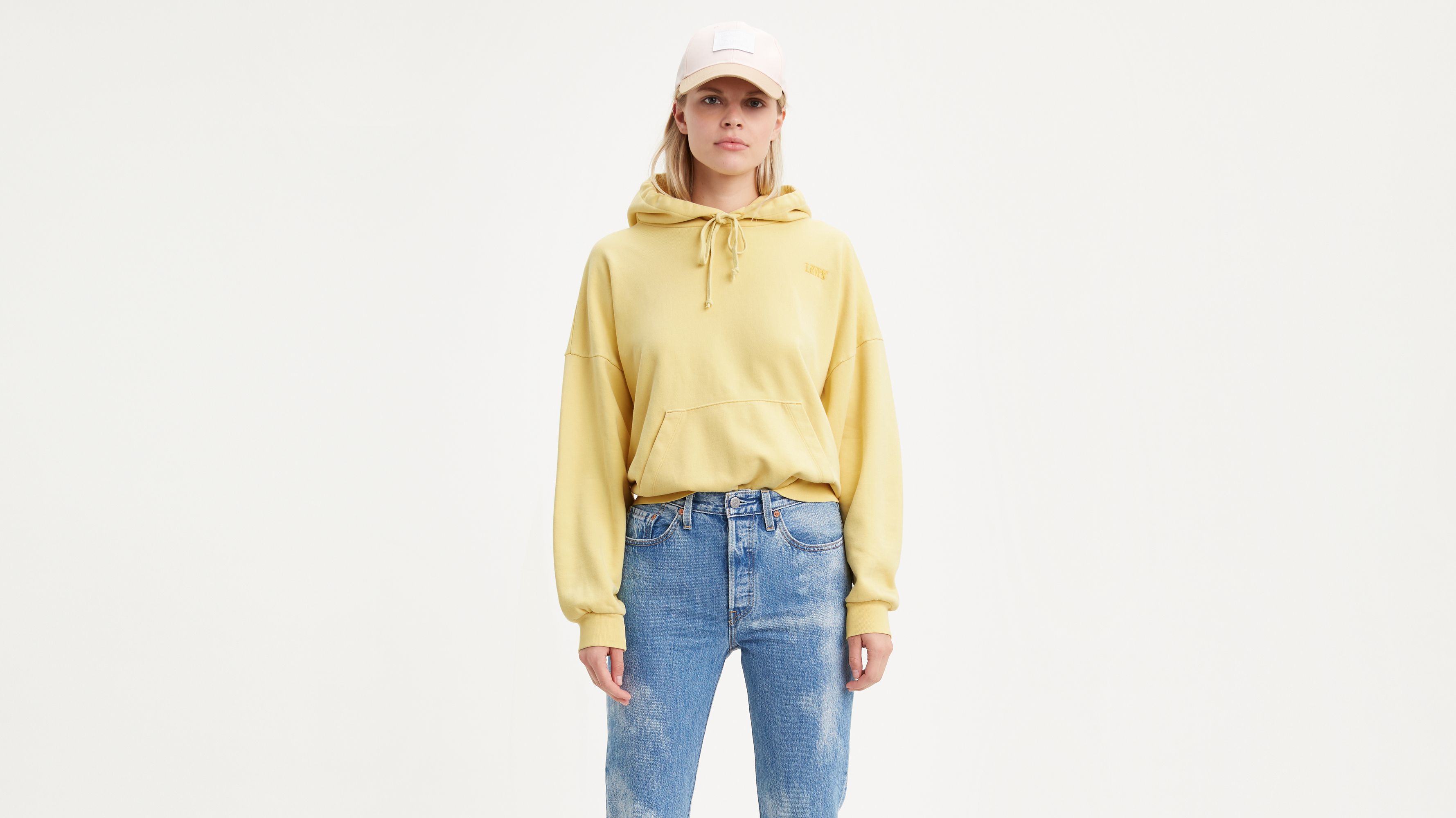 levis yellow sweatshirt